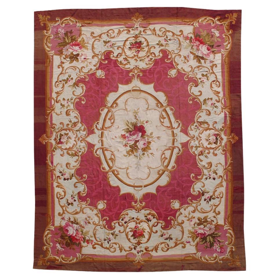 Aubusson Rug, Mid-19th Century For Sale