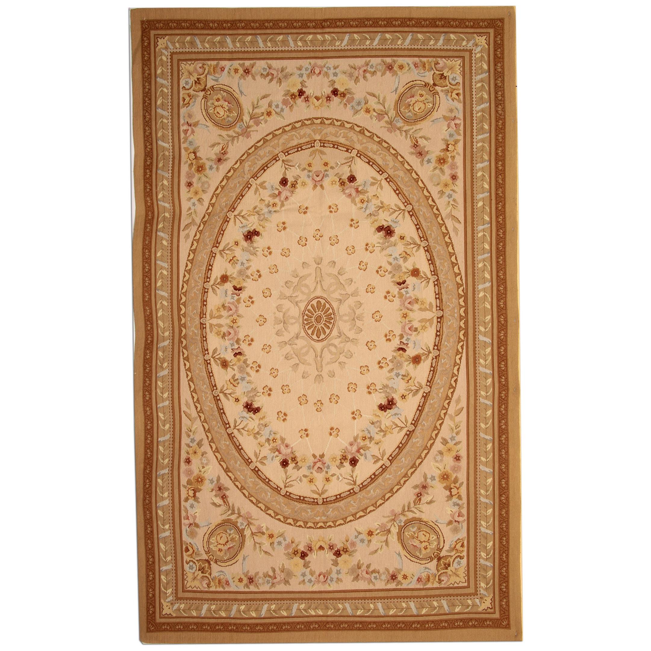 Aubusson Rugs Oriental Gold Kilim Rugs, French Style Carpet from China For Sale