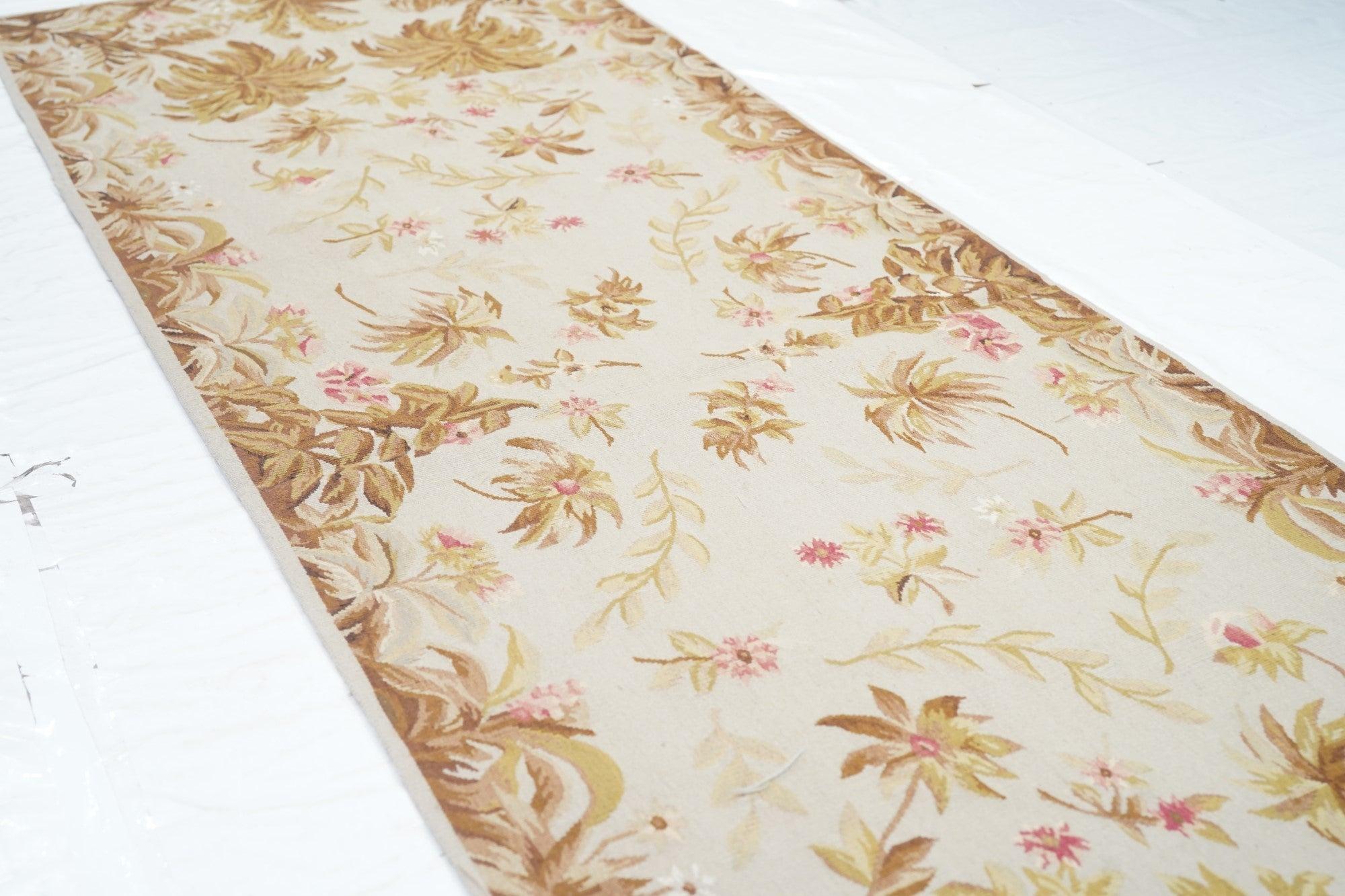 Wool Aubusson Runner 2'5'' x 8'0