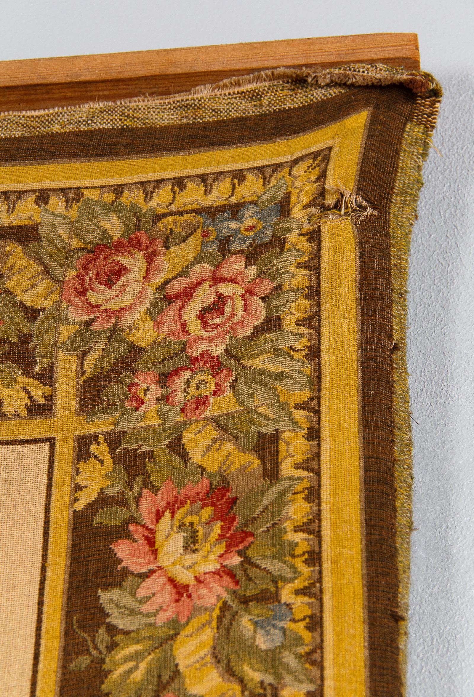 Aubusson Style French Tapestry, Mid 20th Century For Sale 10