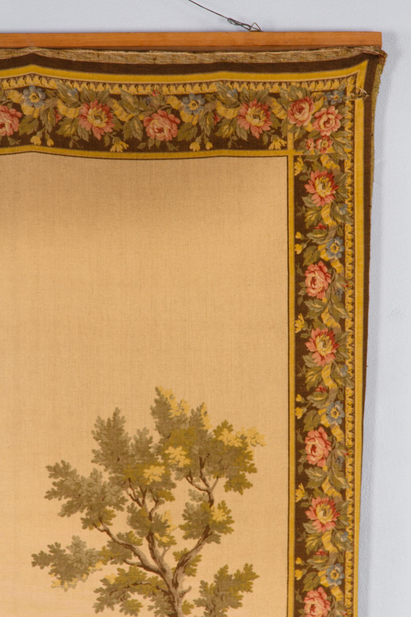 Aubusson Style French Tapestry, Mid 20th Century For Sale 4