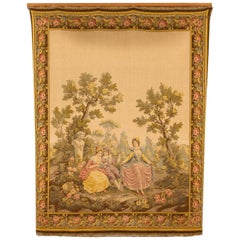 Aubusson Style French Tapestry, Mid 20th Century