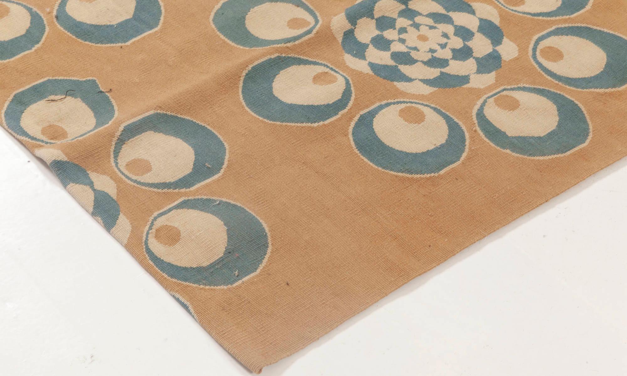 Aubusson Style Handmade Bold Modern Rug by Doris Leslie Blau In New Condition For Sale In New York, NY
