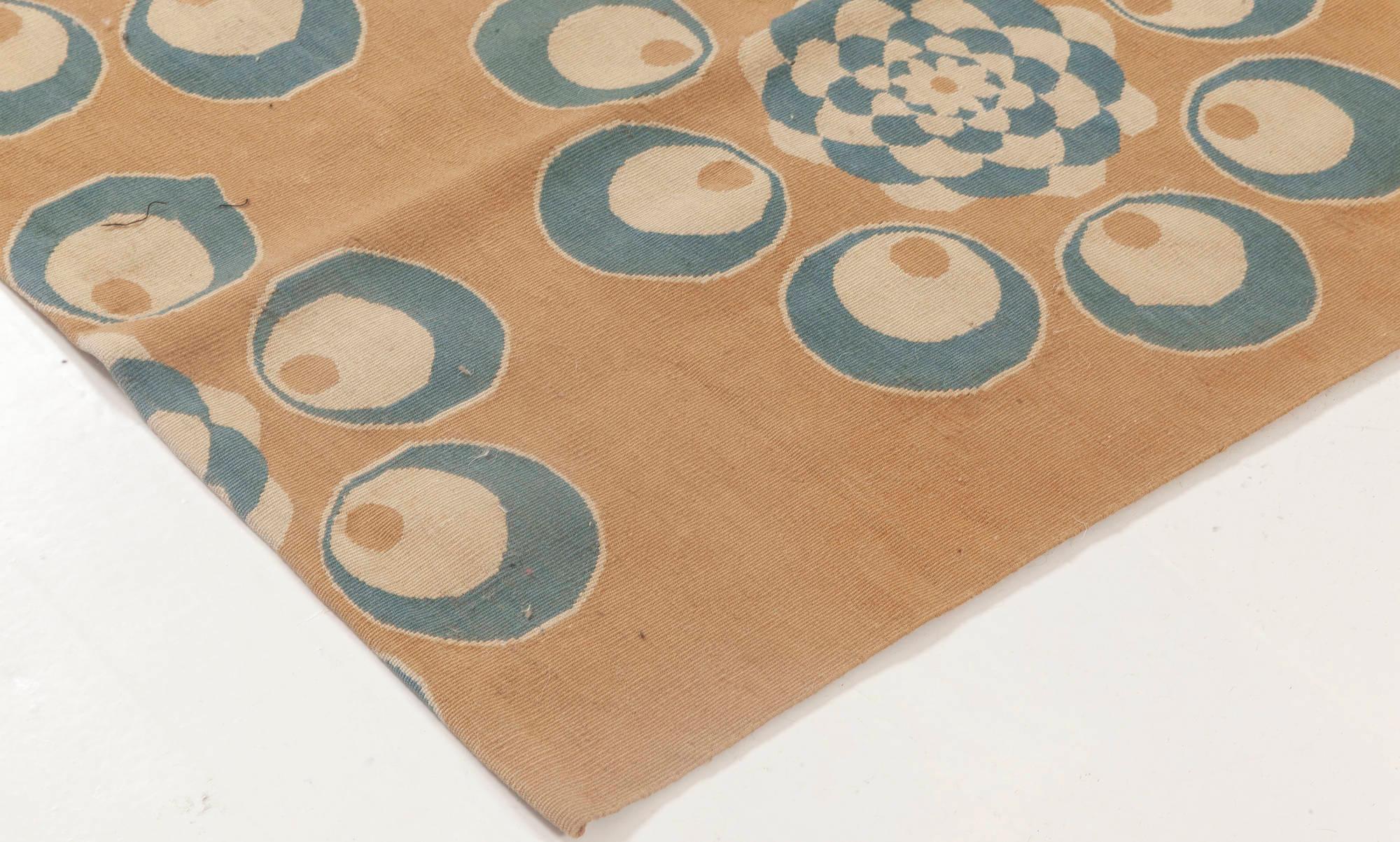 Handgefertigter kühner moderner Teppich im Aubusson-Stil von Doris Leslie Blau im Zustand „Neu“ im Angebot in New York, NY