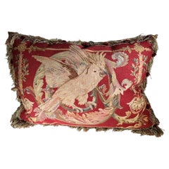 Almohada Pajarito de Aguja Estilo Aubusson