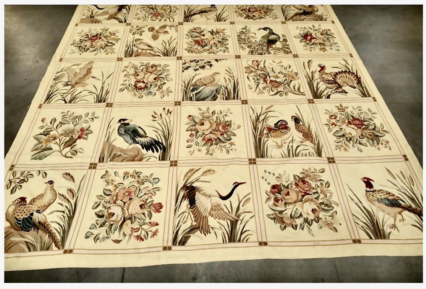 Aubusson-Style Tapestry or Rug In Good Condition For Sale In Pasadena, CA