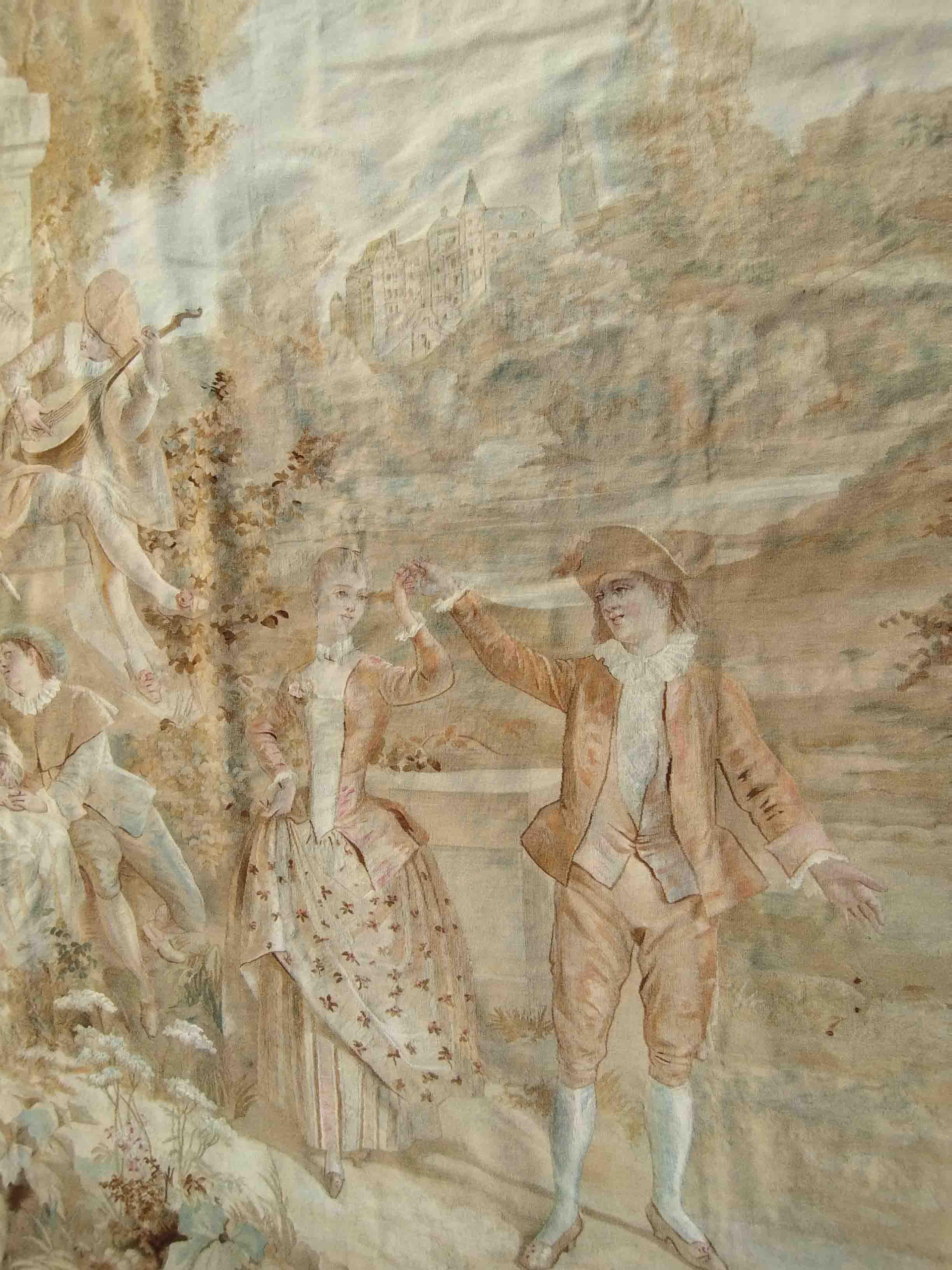 Tapisserie d'Aubusson 19ème siècle. siècle - 2m80Hx1m80L - N° 943 en vente 3