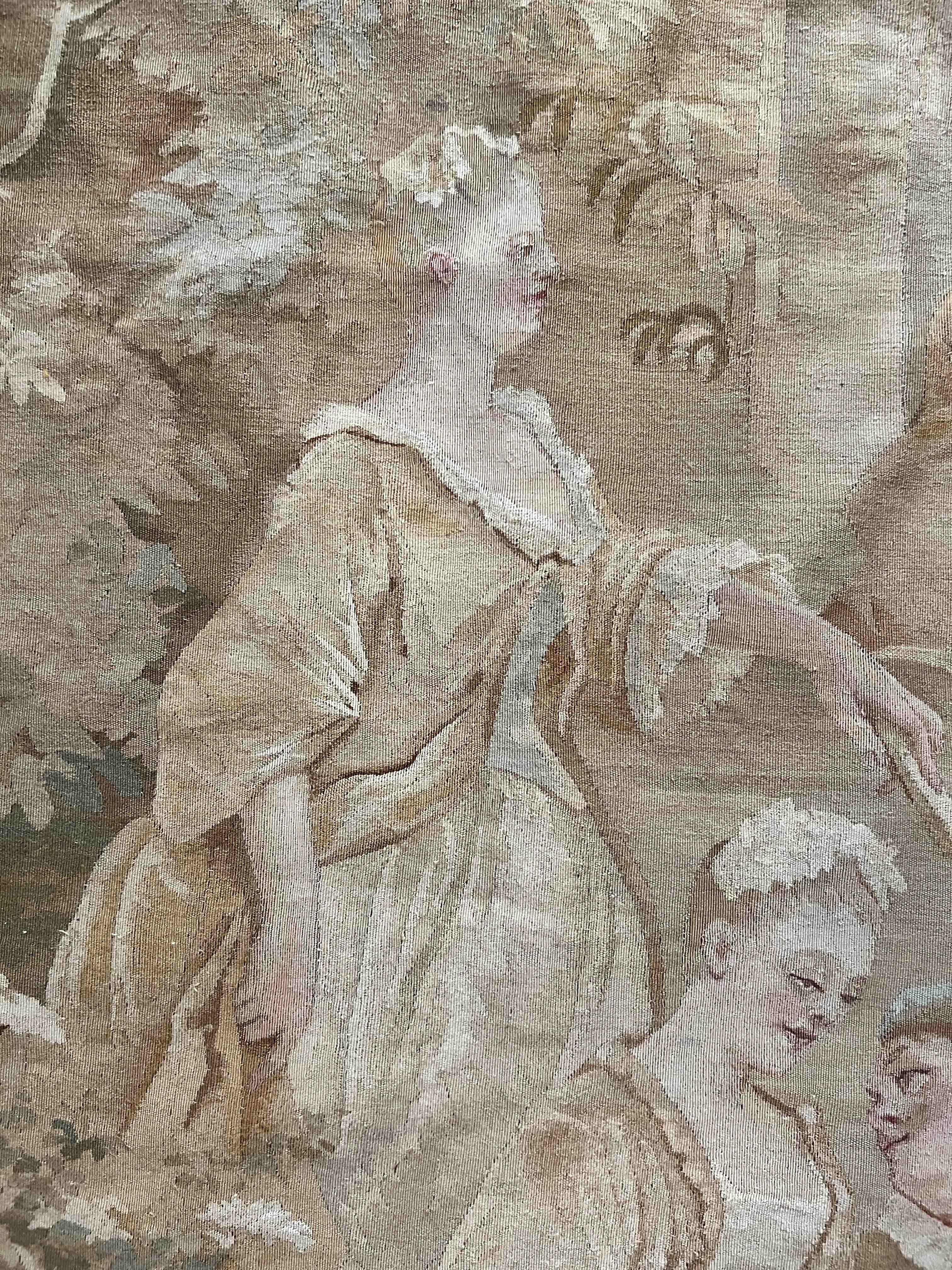 Aubusson Wandteppich 19. Jahrhundert. Jahrhundert - 2m80Hx1m80L - N° 943 im Angebot 8