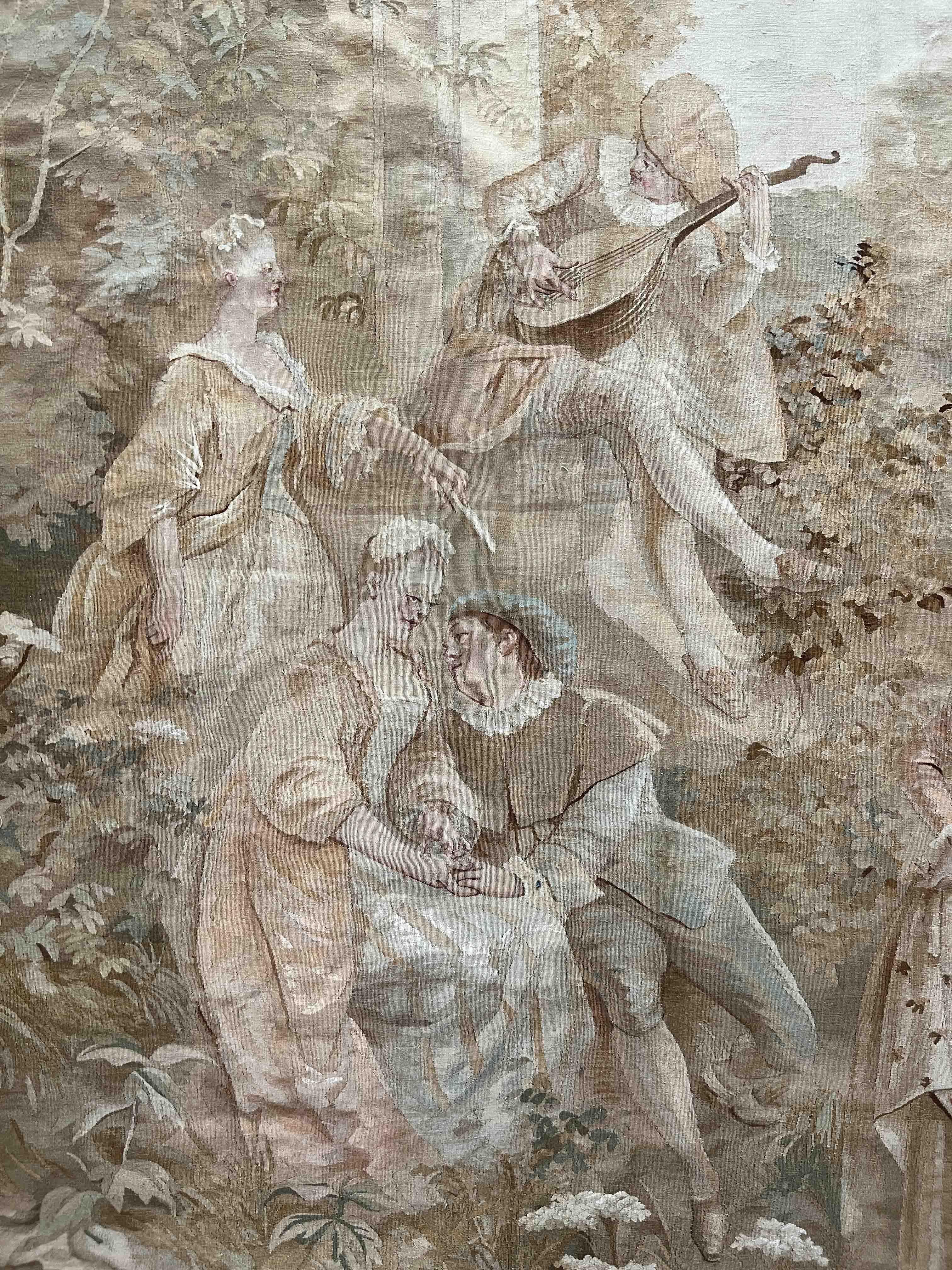 Aubusson Wandteppich 19. Jahrhundert. Jahrhundert - 2m80Hx1m80L - N° 943 (Handgewebt) im Angebot