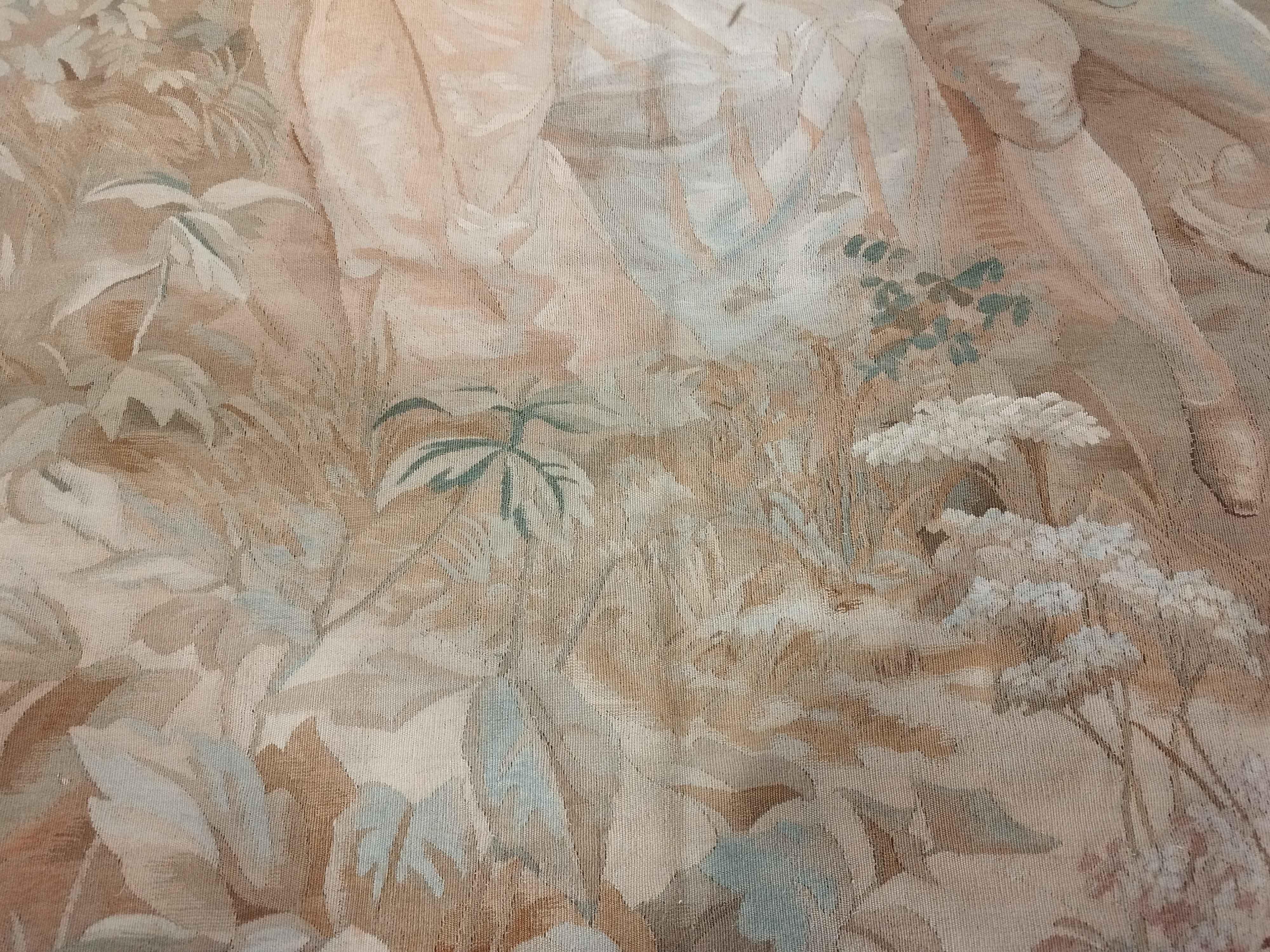 Tapisserie d'Aubusson 19ème siècle. siècle - 2m80Hx1m80L - N° 943 Excellent état - En vente à Paris, FR