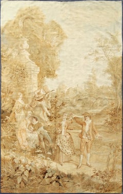 Aubusson tapestry 19th century. century - 2m80Hx1m80L - N° 943