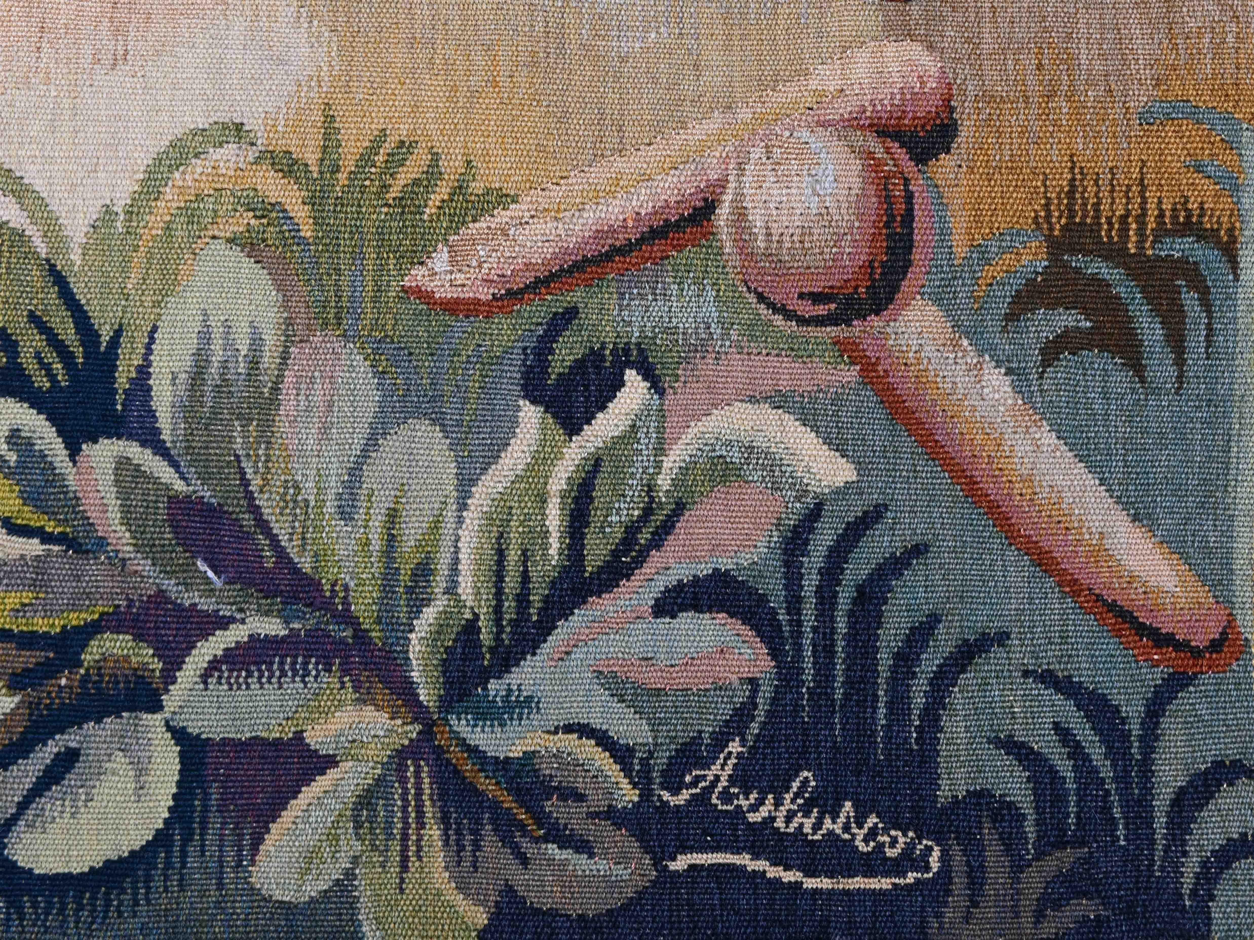 Aubusson tapestry 19th century petanque game scene - N° 1332 For Sale 4