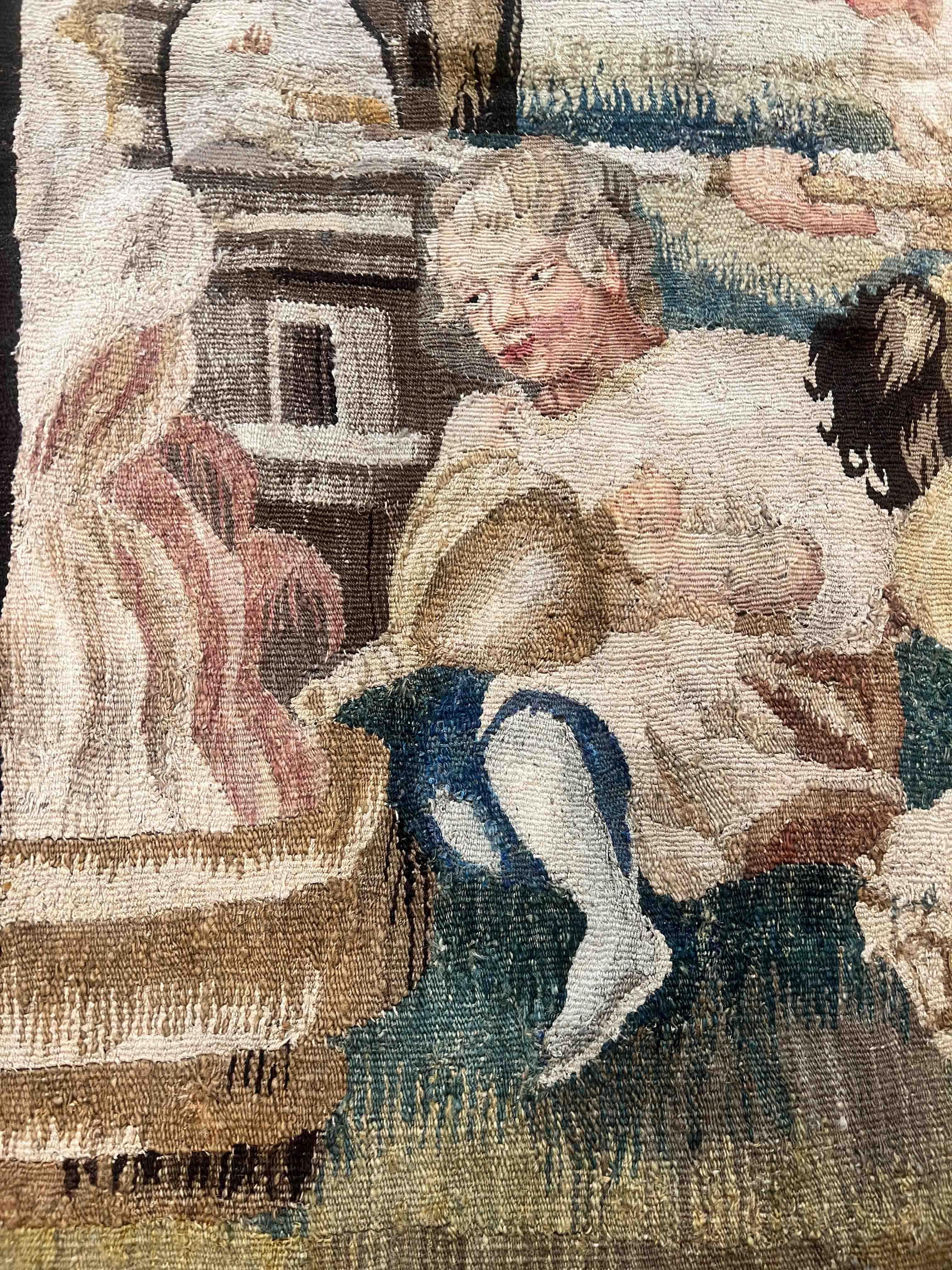 Aubusson Tapestry Bakery Scene - 18th Century - n° 1153 For Sale 4