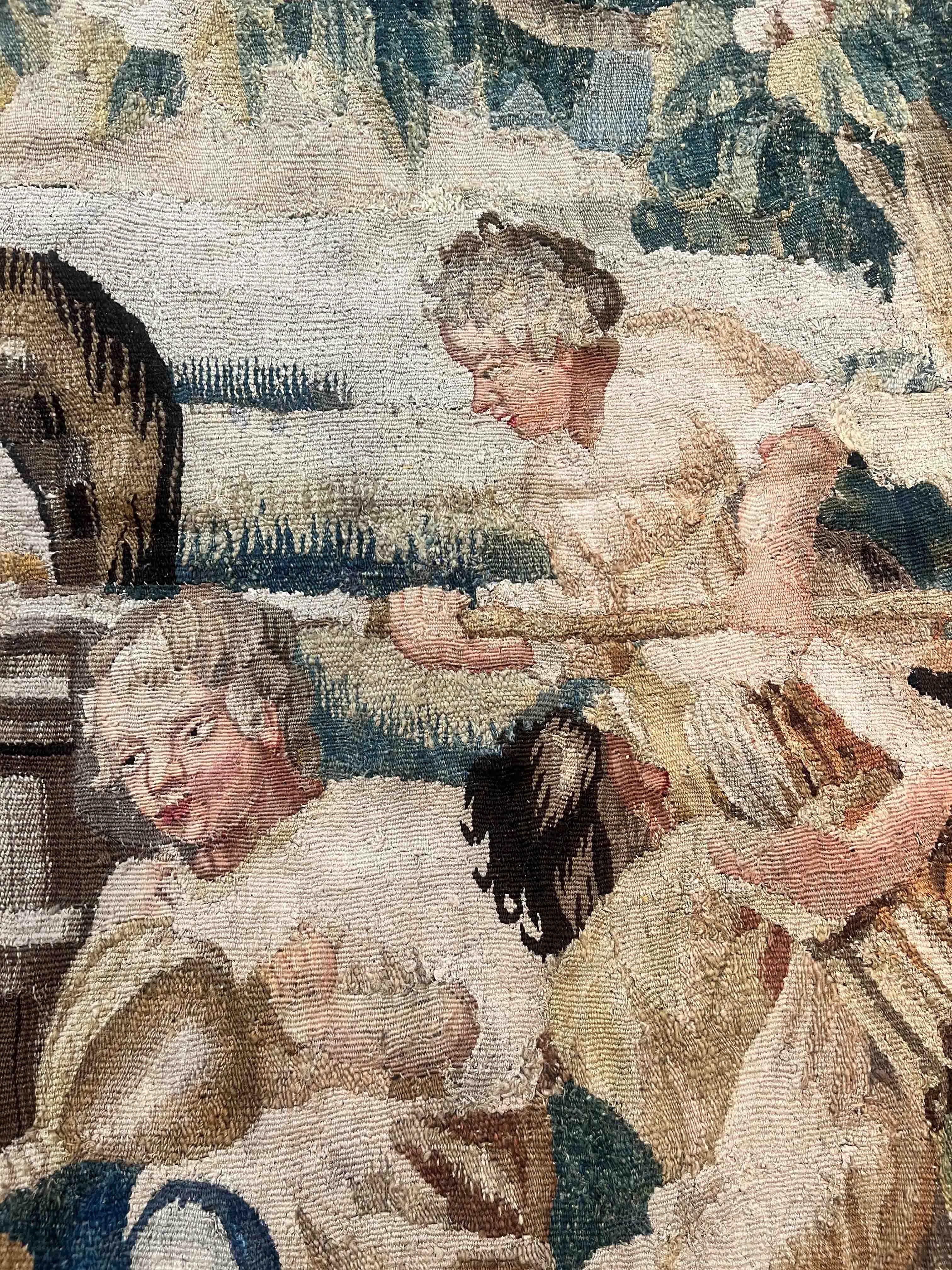 Aubusson Tapestry Bakery Scene - 18th Century - n° 1153 For Sale 6