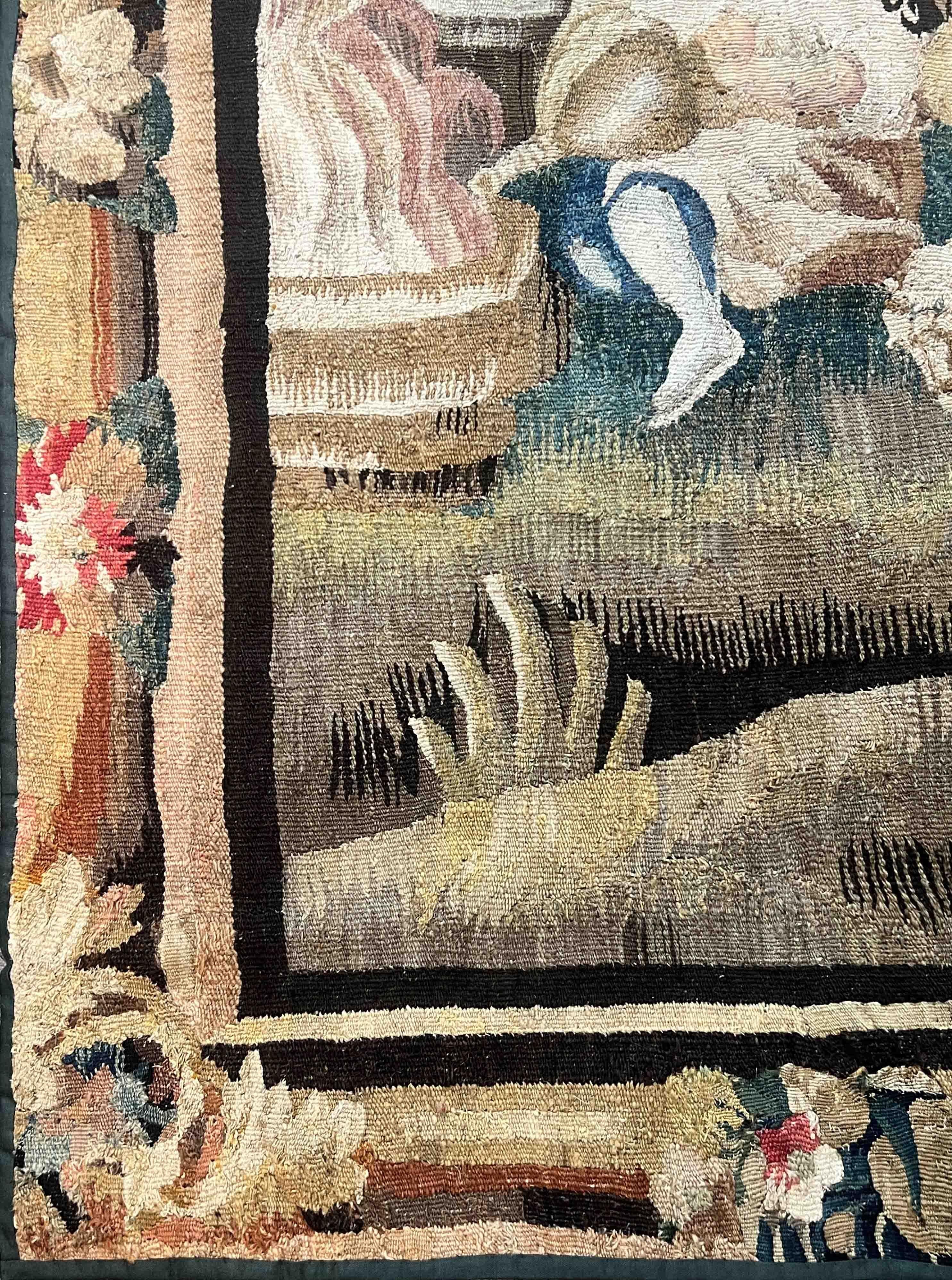 Milieu du XVIIIe siècle Scne de boulangerie en tapisserie d'Aubusson - 18me sicle - n 1153 en vente