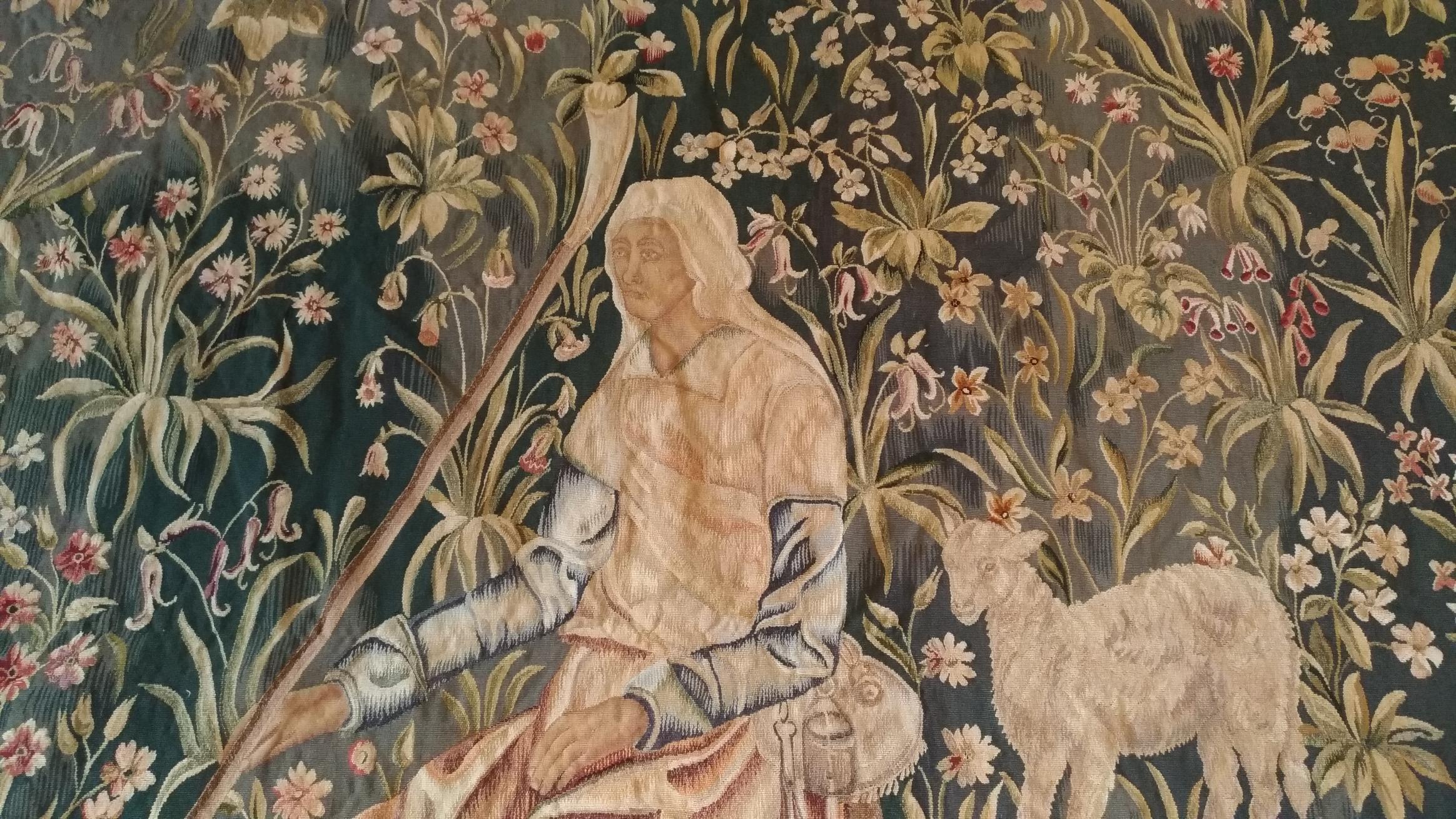 Aubusson Tapestry, Berger Mouton, xix E. Century, N° 1149 For Sale 4