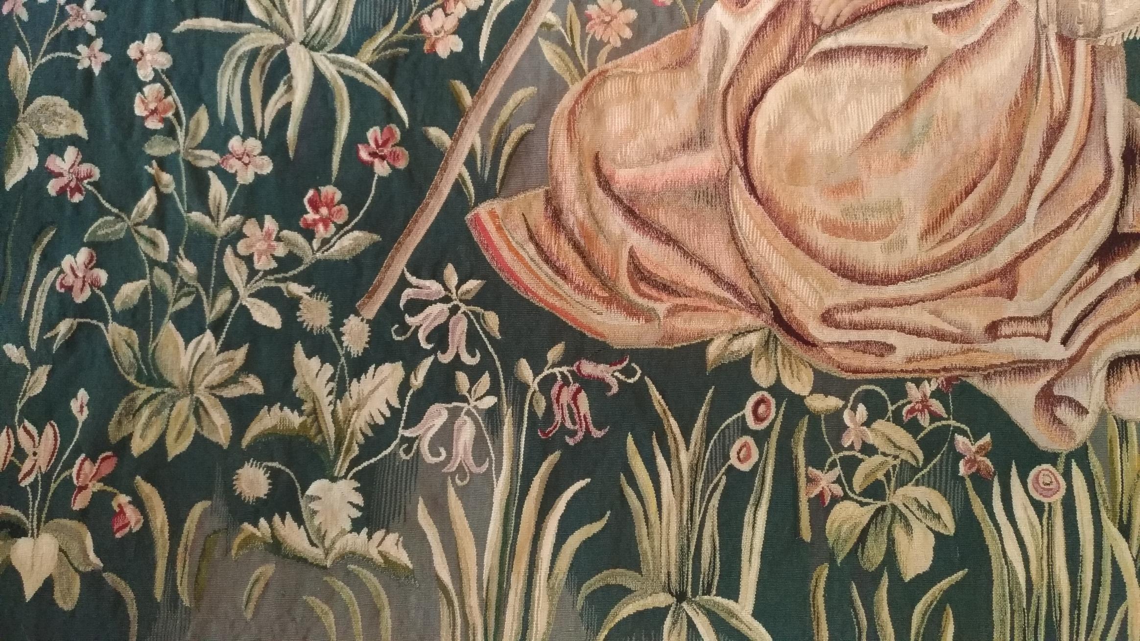 Aubusson Wandteppich, Berger Mouton, xix E. Jahrhundert, N° 1149 (Französisch) im Angebot