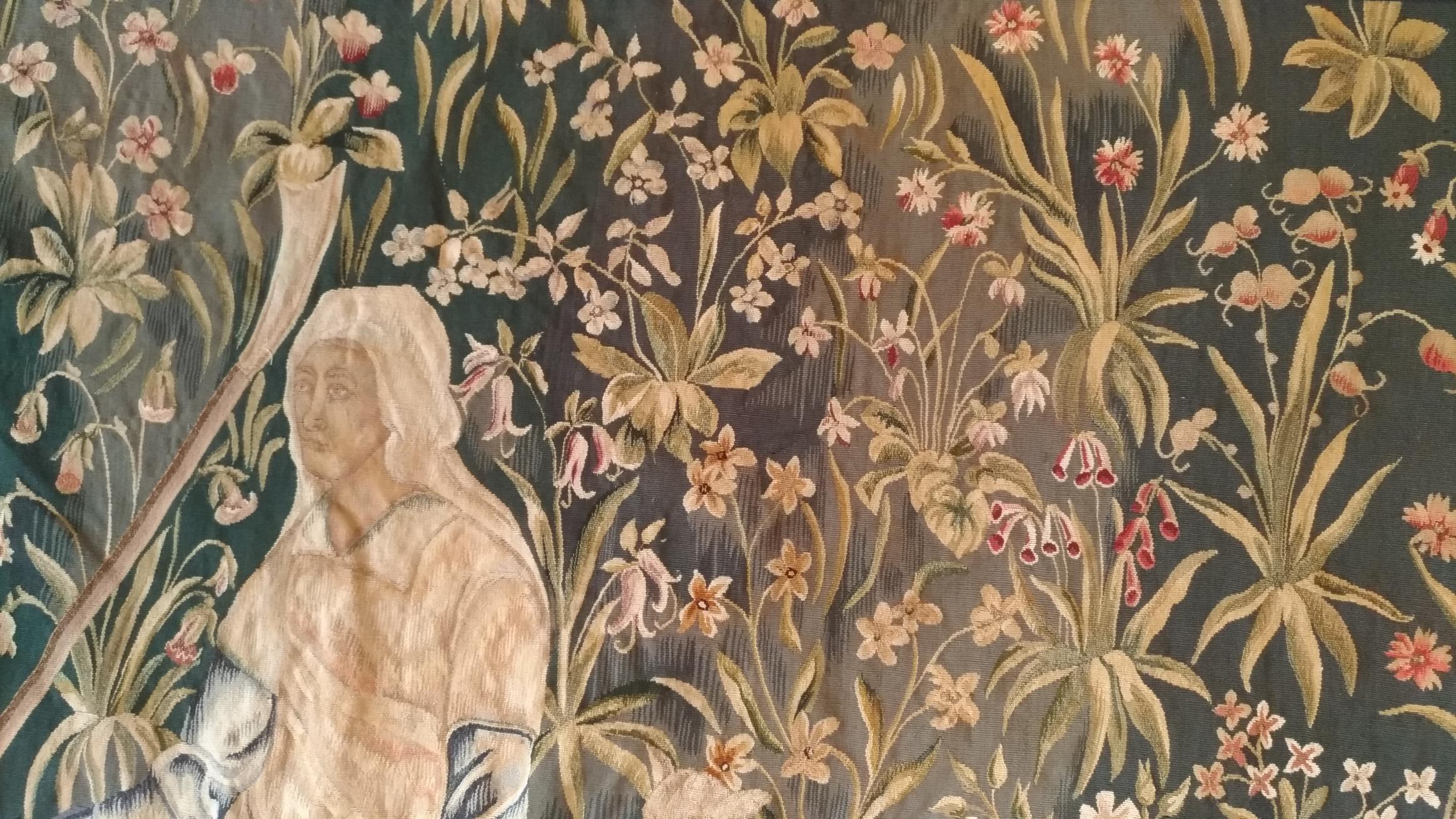 Aubusson Tapestry, Berger Mouton, xix E. Century, N° 1149 In Excellent Condition For Sale In Paris, FR