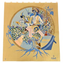 Aubusson Tapestry by Calvet - Raymond Picaud Workshop - "The Harvest"