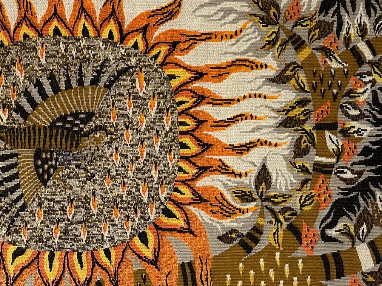 Aubusson Tapestry By Michèle Ray From 1960 (Lurcat Man Ray) In Good Condition For Sale In LE CANNET, FR