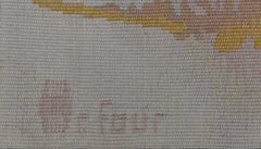 Aubusson Tapestry By Thérèse Le Guen "Vallé Blance" Signed Certified - No. 1412