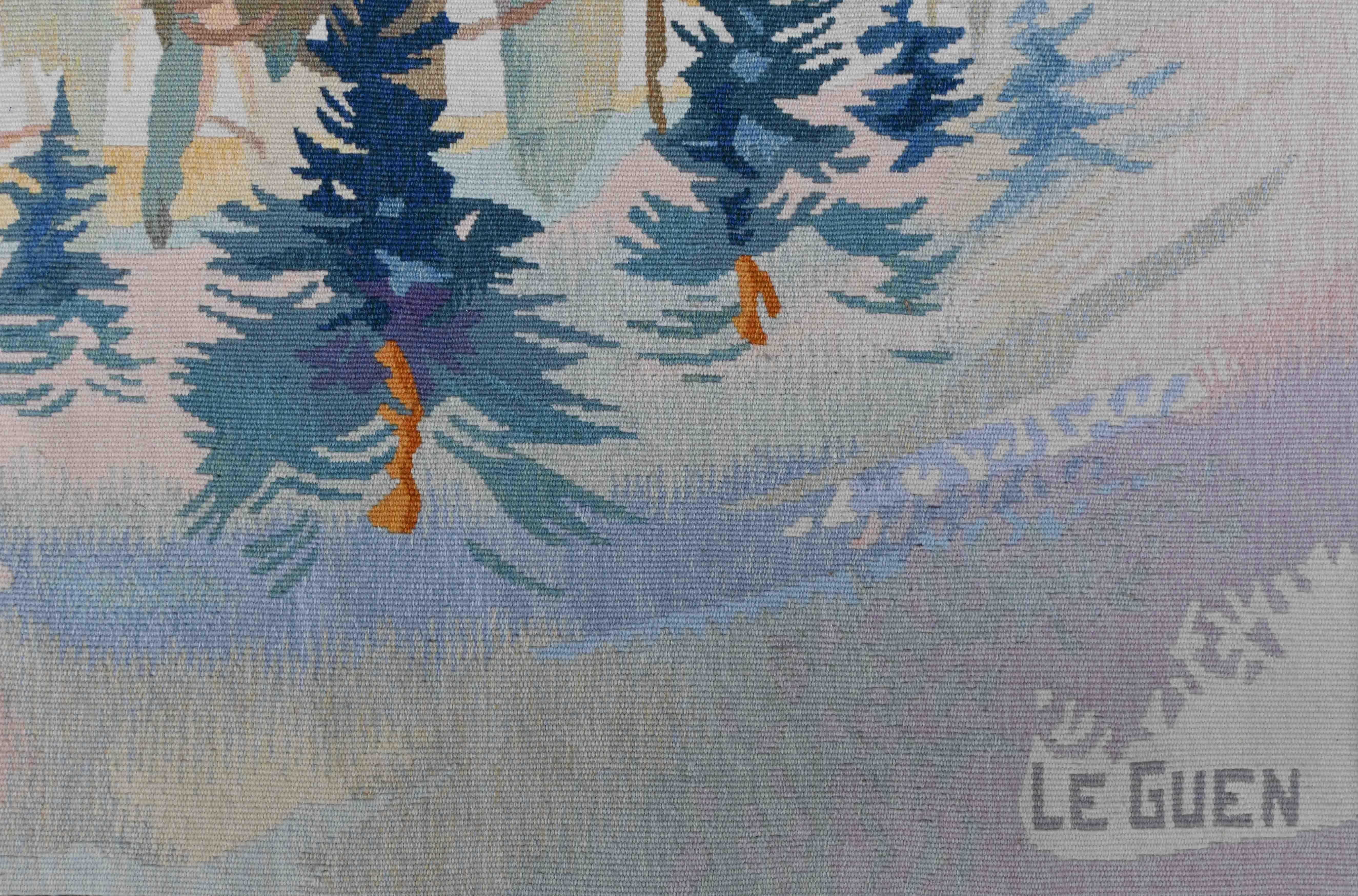 Aubusson Wandteppich von Thérèse Le Guen 