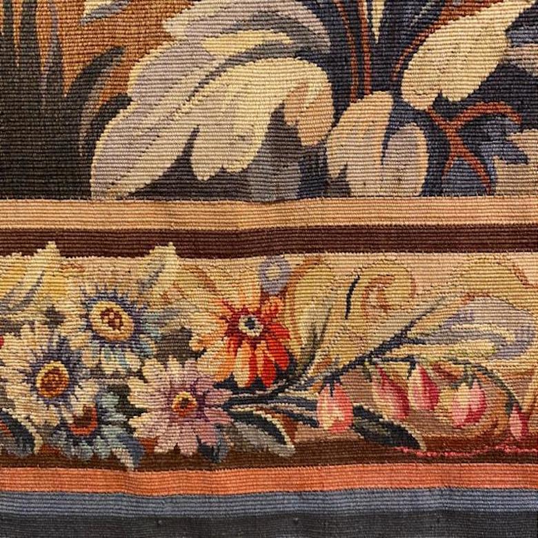 Aubusson Tapestry Depicting a Pastoral Scene, French, circa 1900 In Good Condition For Sale In Brighton, West Sussex