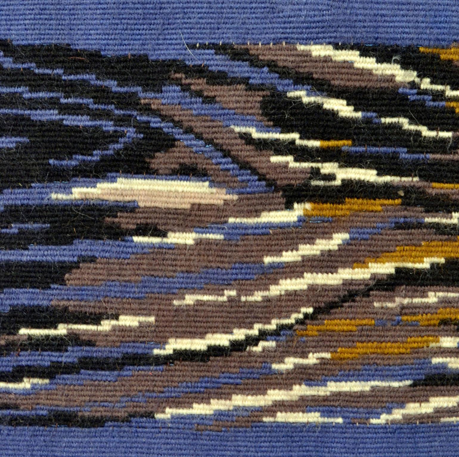 Aubusson-Wandteppich, handgewebt von Marc Saint Saens, Frankreich 1950, Stil von Lurcat (Wolle) im Angebot