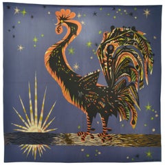 Arazzo Aubusson tessuto a mano da Marc Saint Saens Francia 1950, stile Lurcat