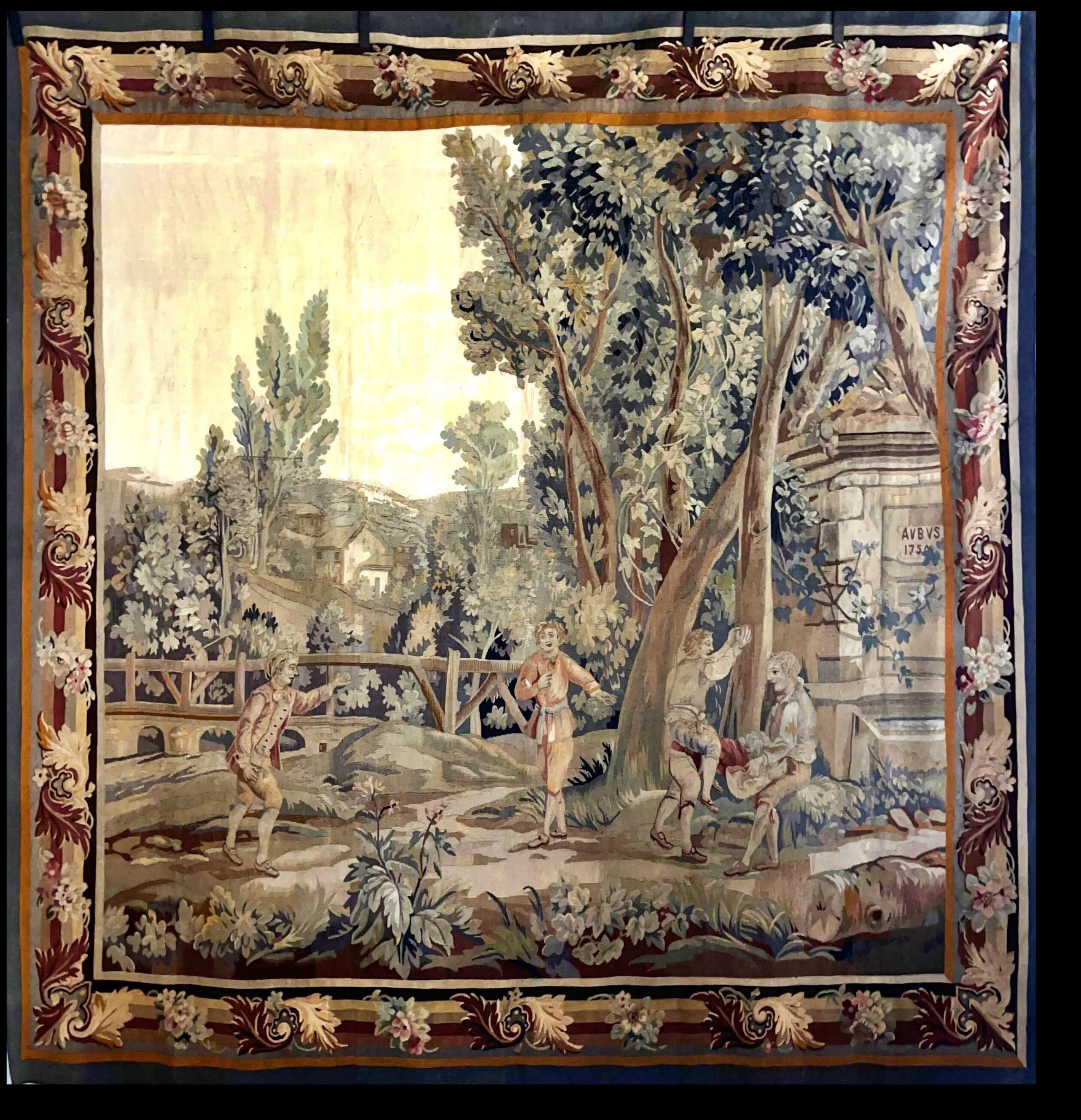 Arazzo AUBUSSON

in lana, decorato con bambini che giocano
Fine del XIX secolo, inizio del XX secolo 
260 x 245 cm
ottime condizioni