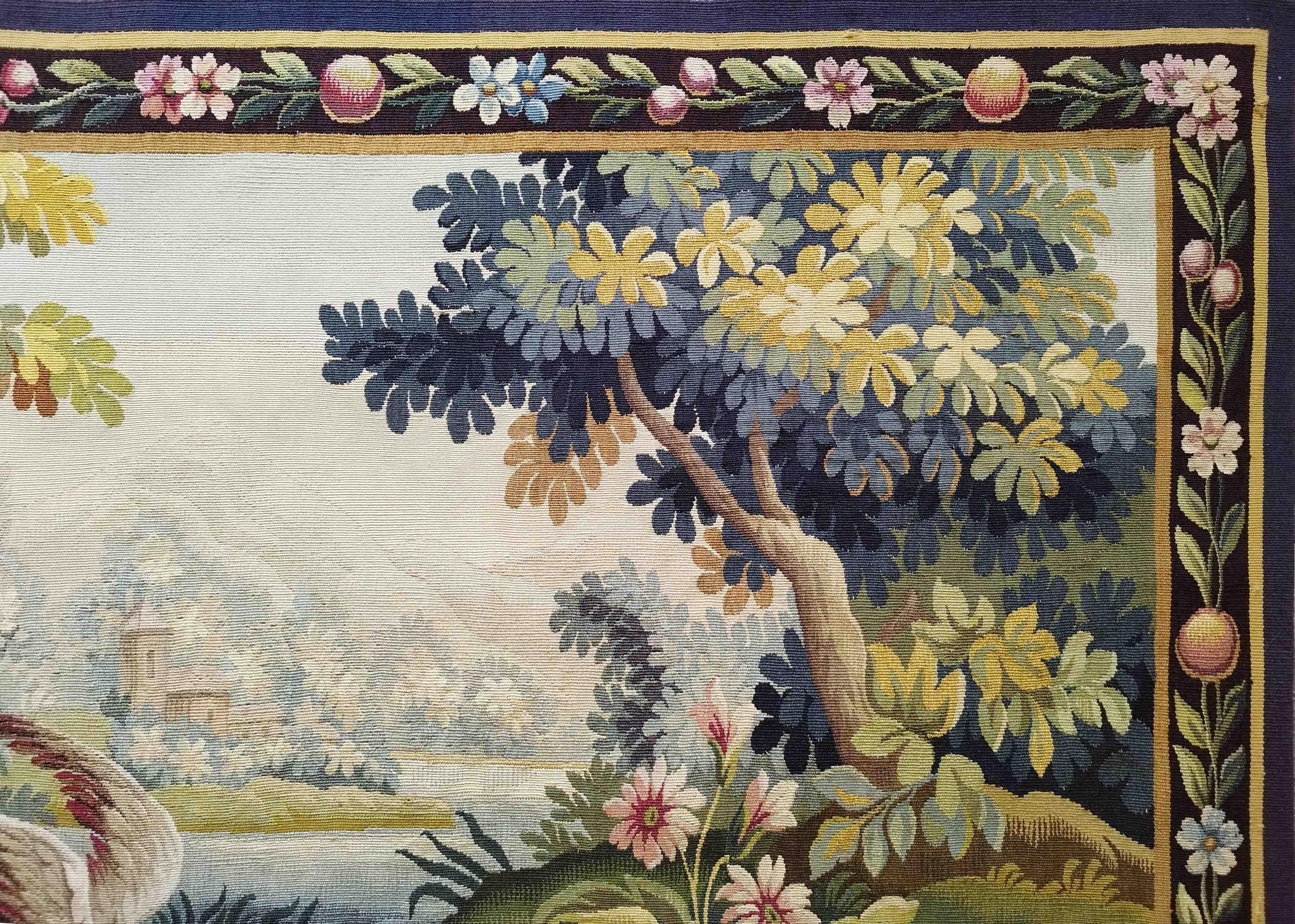 Aubusson tapestry of 19th century Aubusson, N° 1236

Thanks to our Restoration-Conservation workshop and also Our know-how, 
we are pleased to present to you works of art in fabric such as Tapestry, 
Carpets and Textiles in very good
