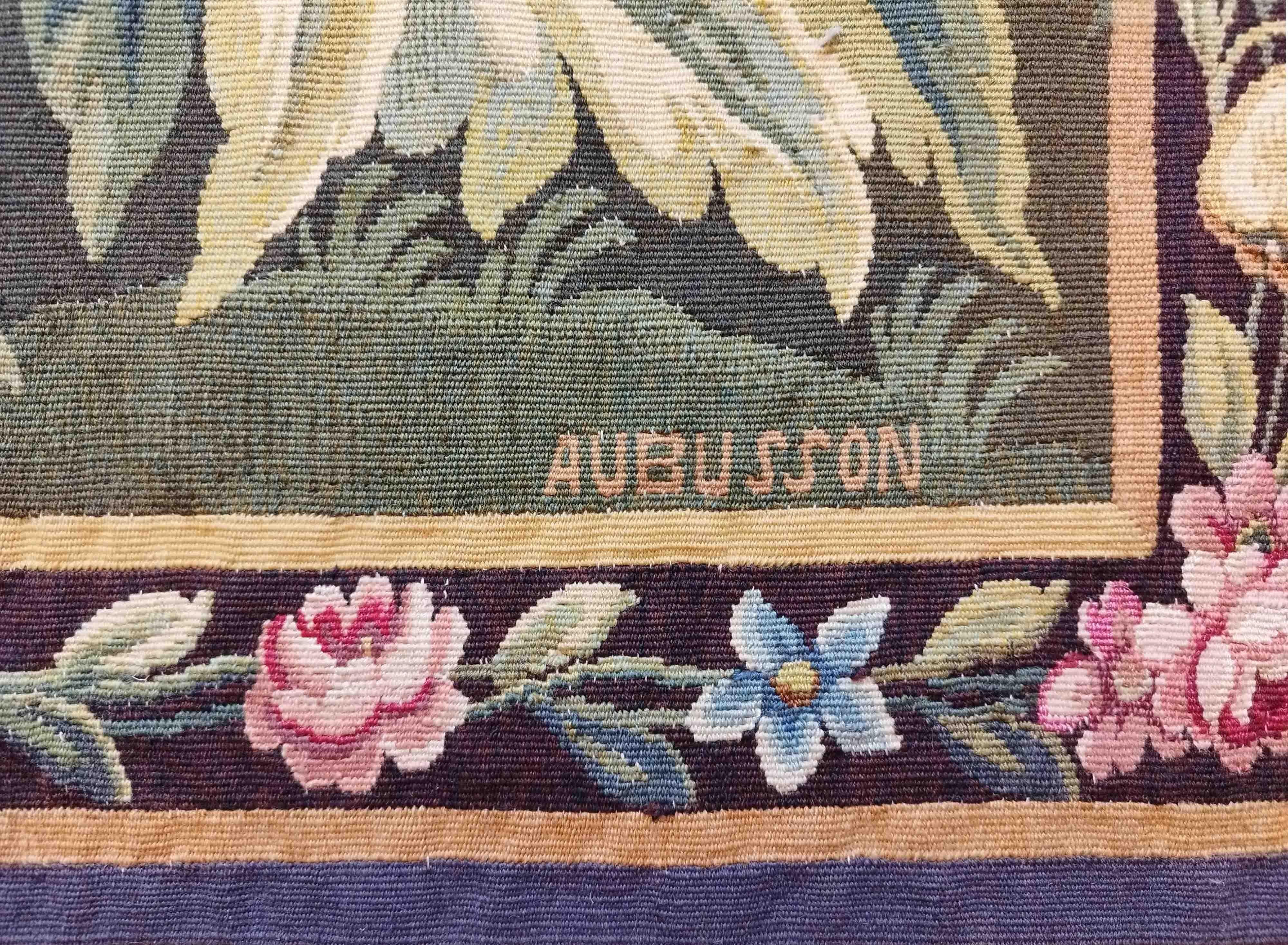 Late 19th Century Aubusson Tapestry of 19th Century Aubusson, N° 1236 For Sale