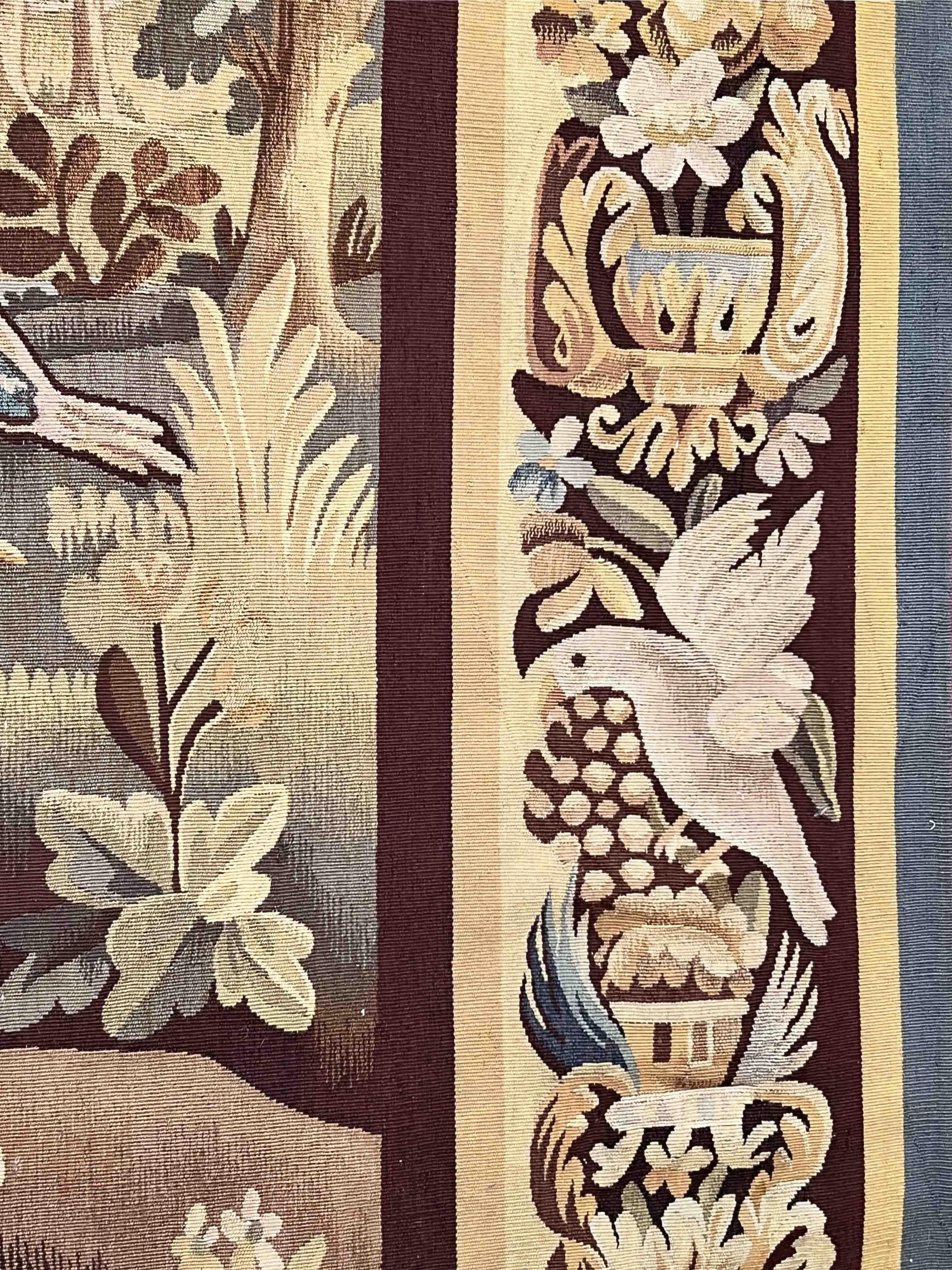 Tapisserie d'Aubusson de verdure du 19ème siècle - n° 1166 en vente 5