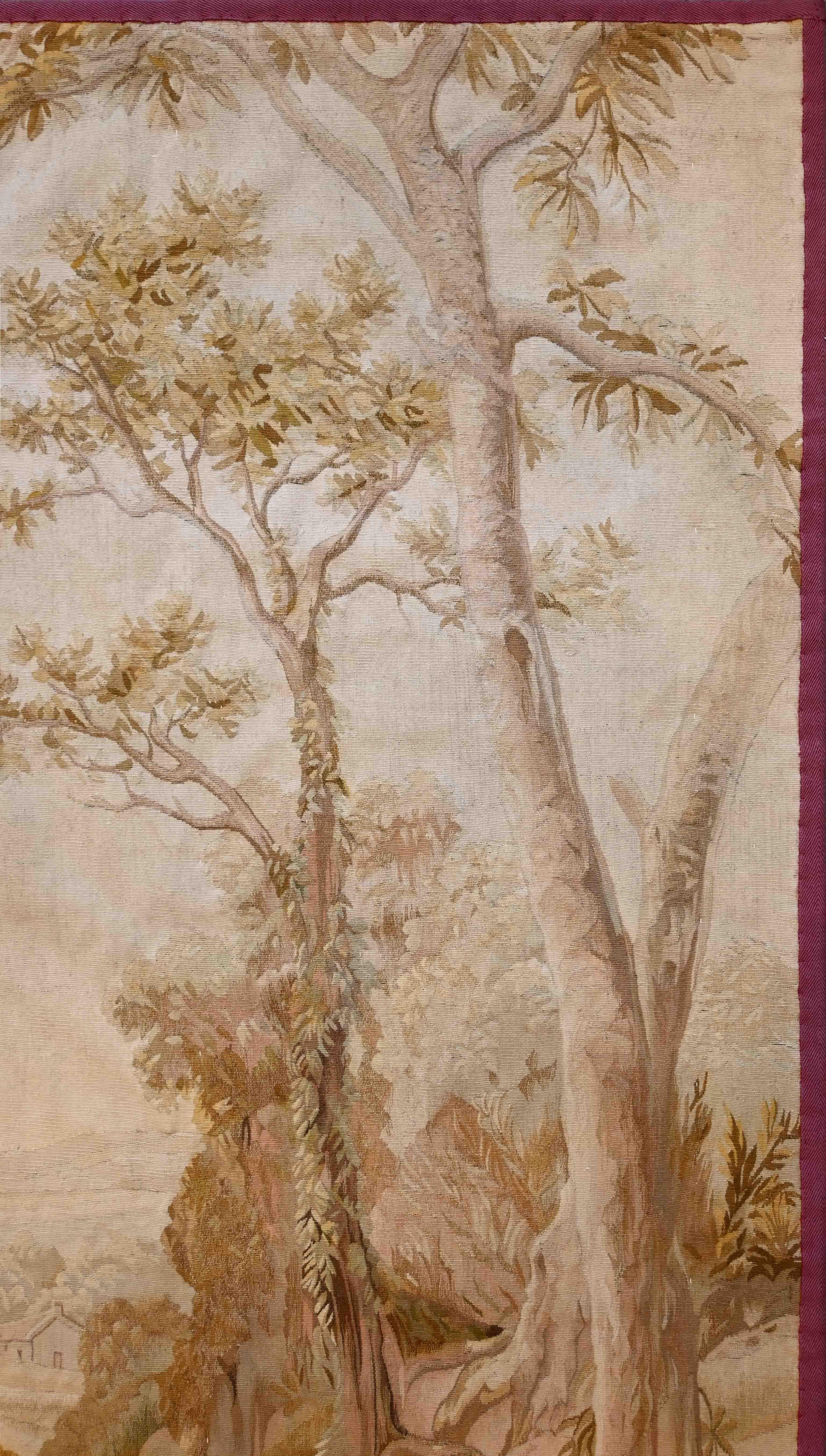 Hand-Woven Aubusson tapestry of 19th century - N° 1248 For Sale