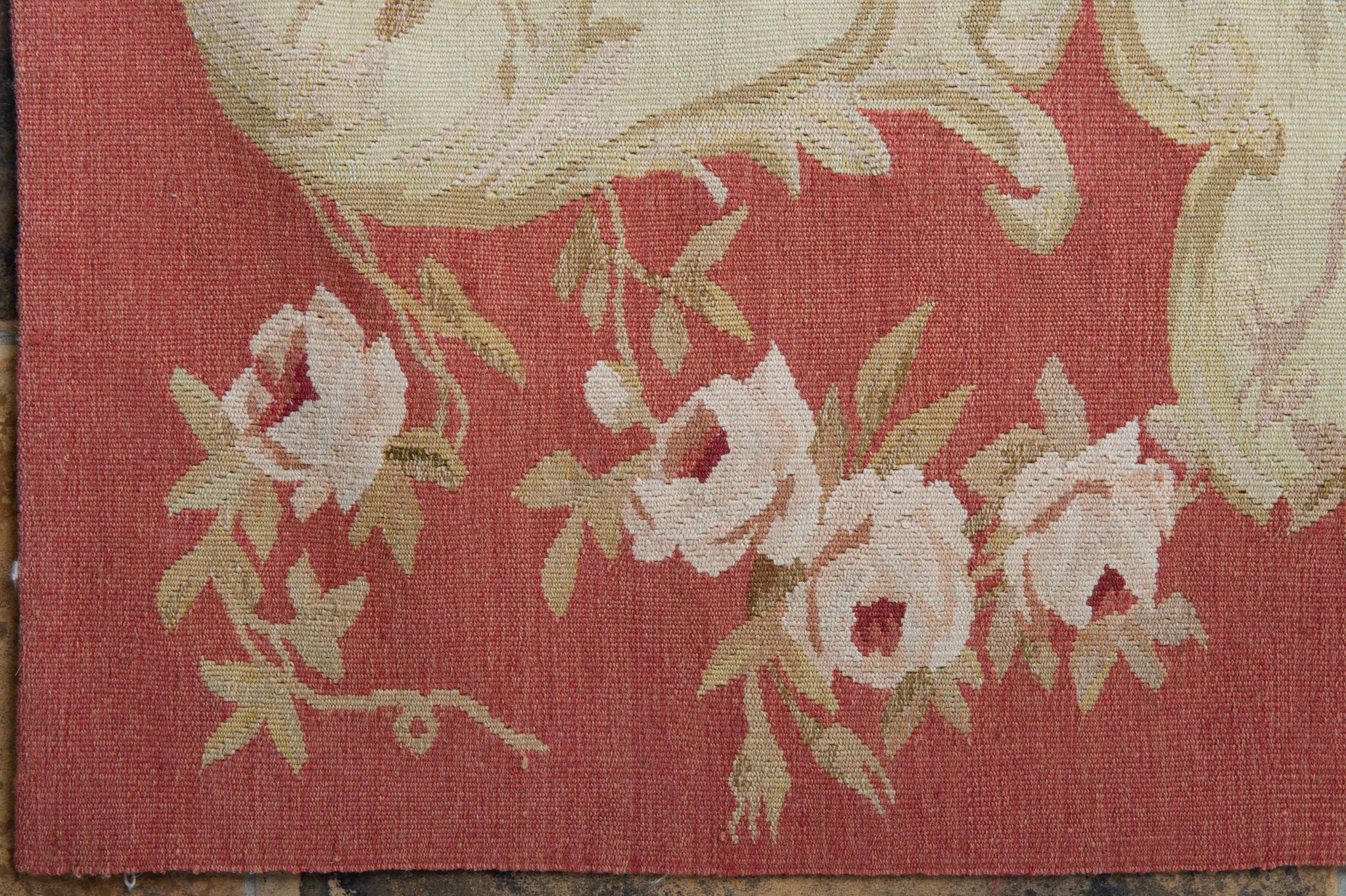 Hand-Woven Aubusson Tapestry or Runner For Sale