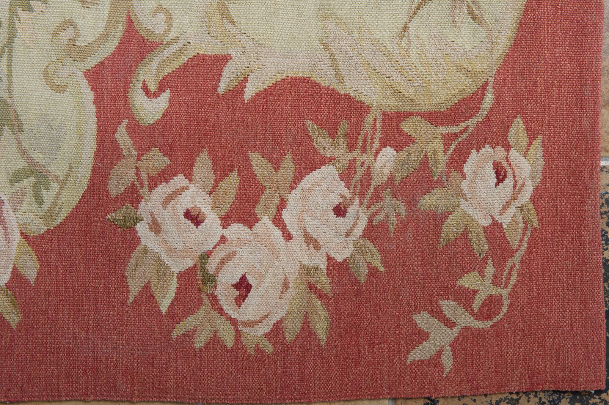 Aubusson Tapestry or Runner In Excellent Condition For Sale In Alessandria, Piemonte