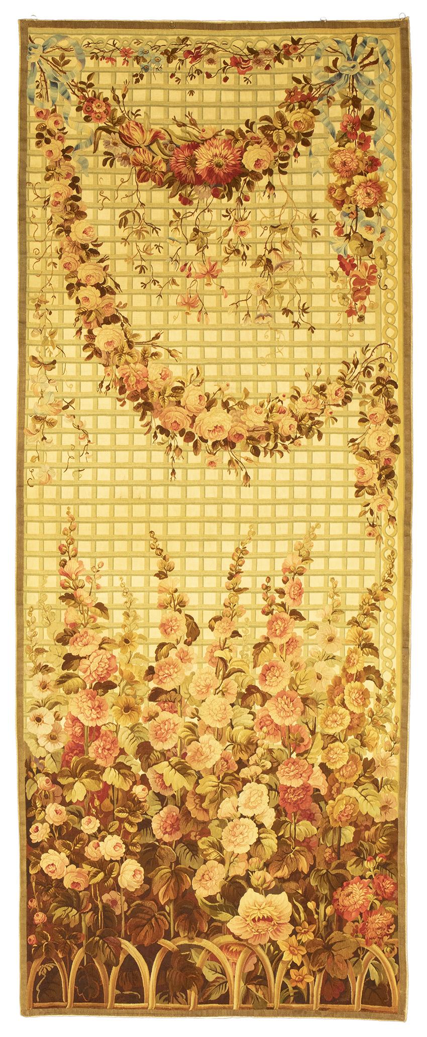 Lana Coppia di arazzi Aubusson in vendita