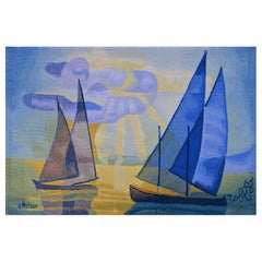 Aubusson tapestry, Robert Four Manufactory - On the Nie, Louis Toffoli - N° 1594