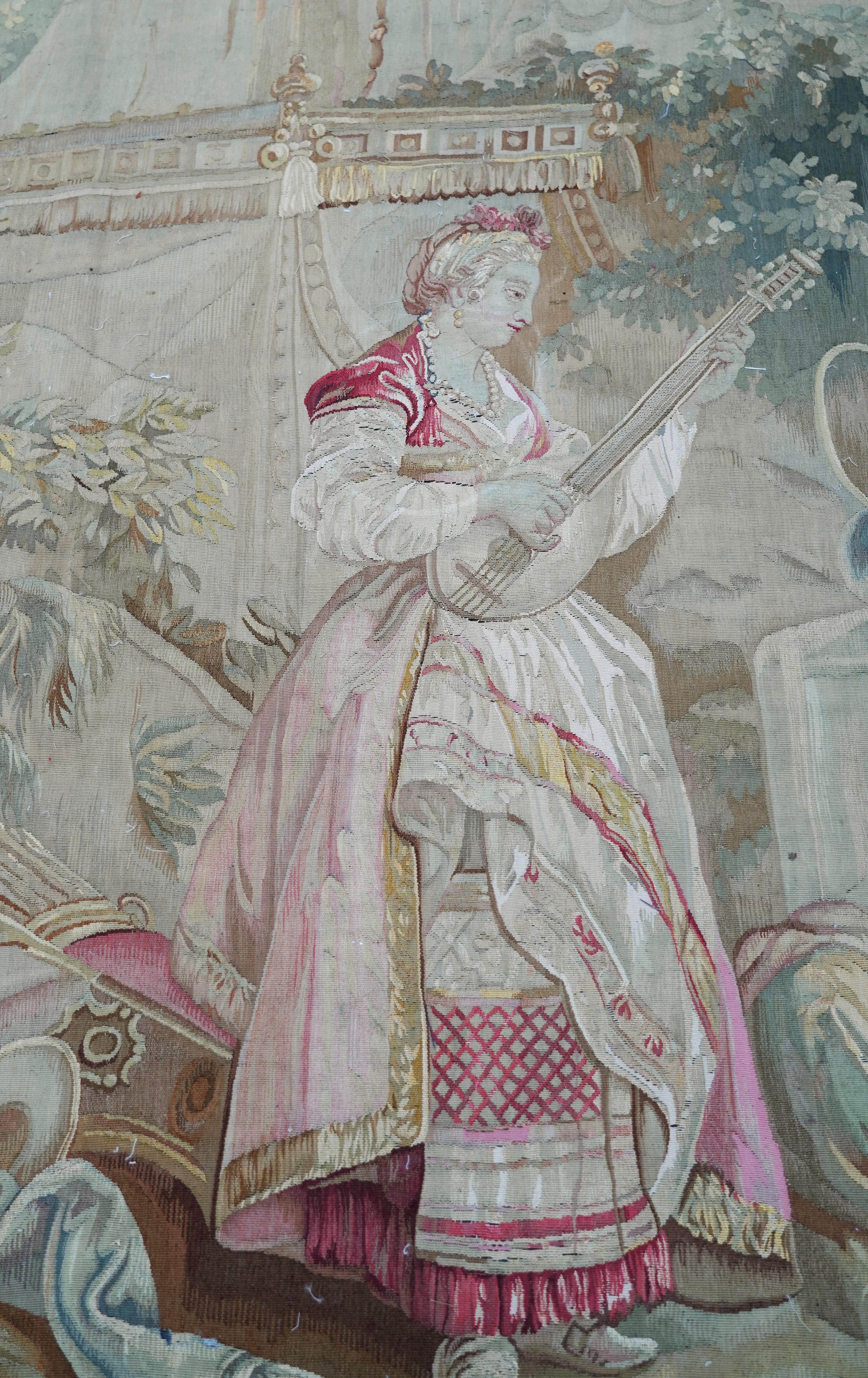 Aubusson-Wandteppich „Der Bankett der Pacha“, Frankreich, 19. Jahrhundert (Wolle) im Angebot