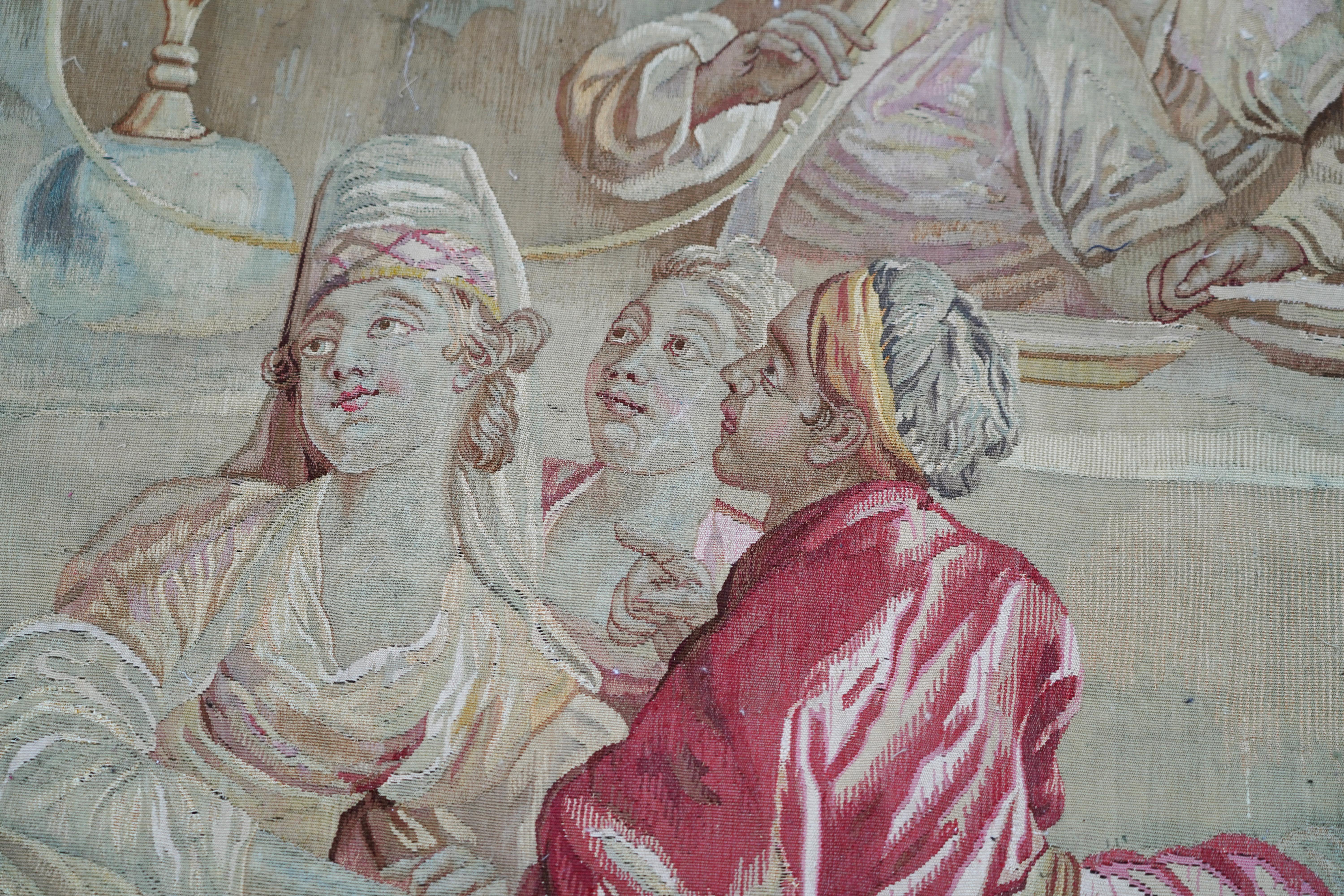 Aubusson-Wandteppich „Der Bankett der Pacha“, Frankreich, 19. Jahrhundert im Angebot 1