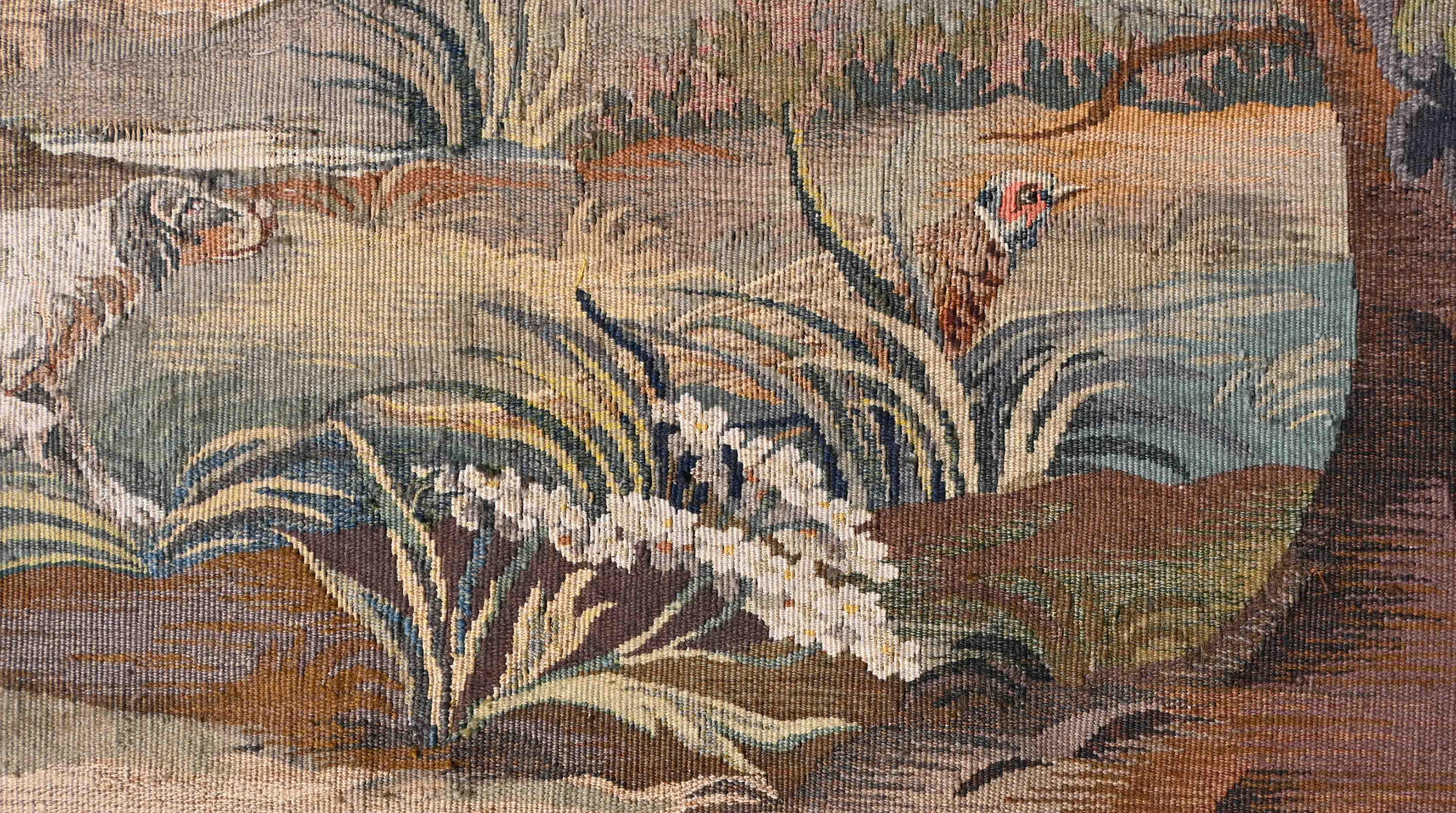 French Aubusson Tapestry - The Dog And Pheasant After Jean-baptiste Oudry - N° 1398 For Sale