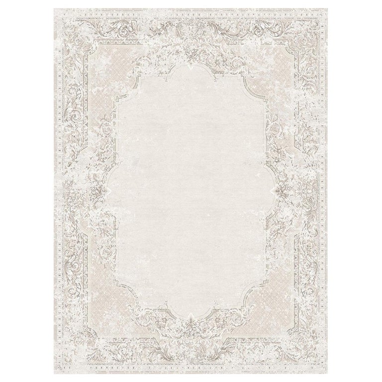 Floral pattern Modern Classics Rug Hand Knotted - Aubusson Vintage ...