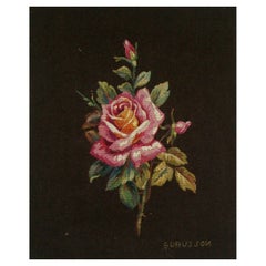 Aubusson - Vintage Silk & Wool Floral Tapestry - Signed - France - 20th Century