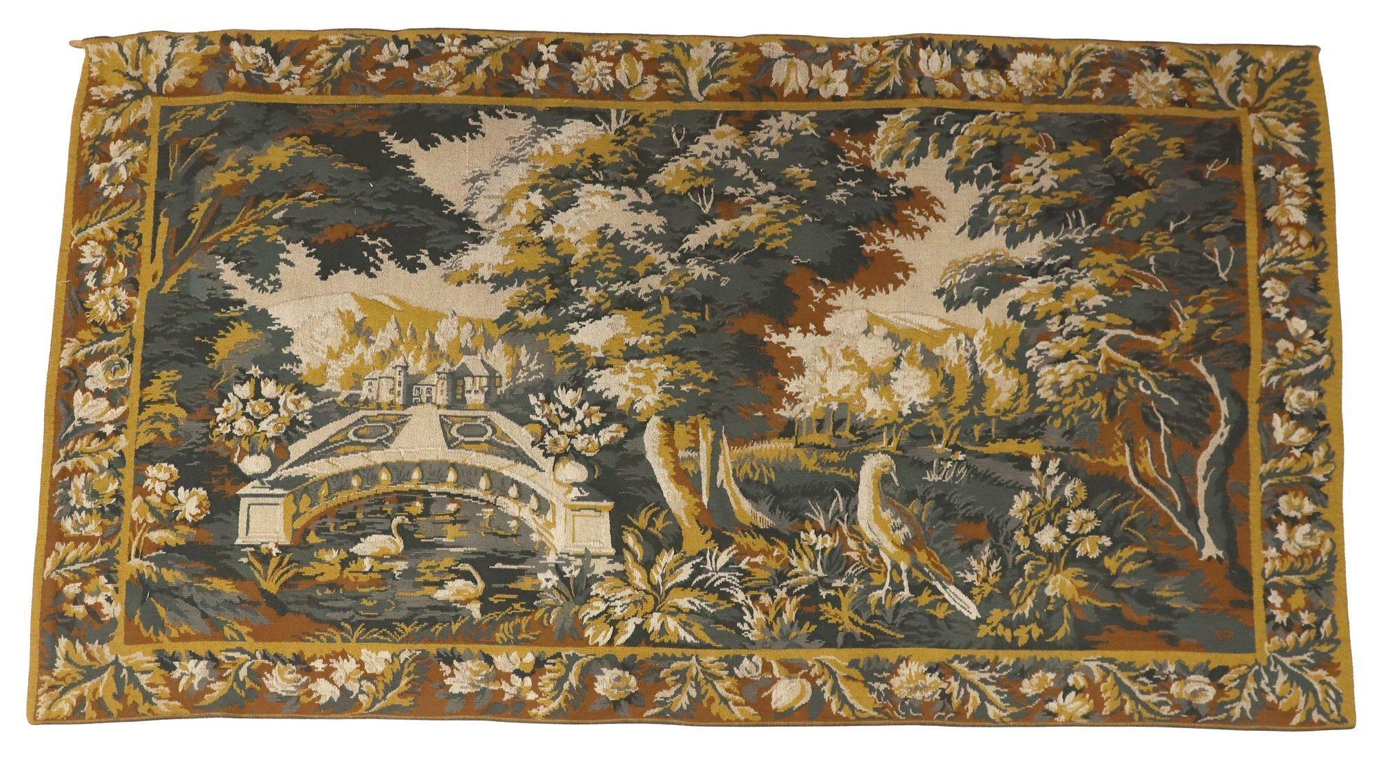 Wandteppich Aubusson Woven Verdure von Robert Four (20. Jahrhundert) im Angebot