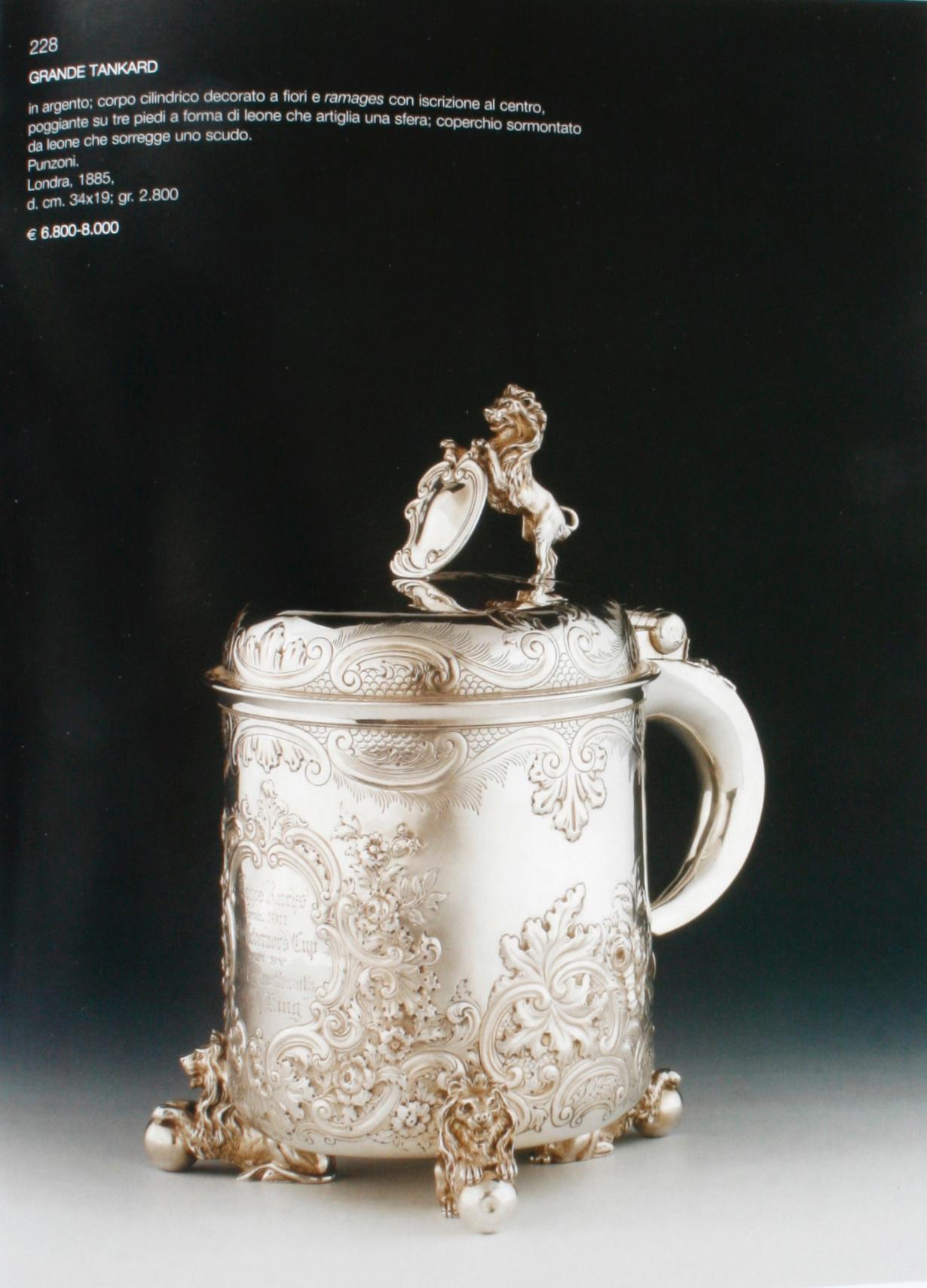 Auction Catalogue of Italian Fine Art, Silver, Ivory, and Venetian Objects, 2006 For Sale 9