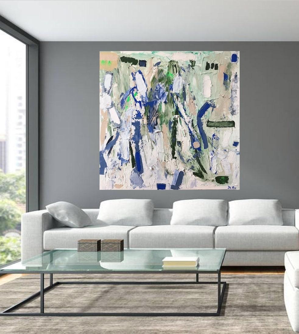 French Contemporary Art by Aude de Voc - Champs De Lavande For Sale 1