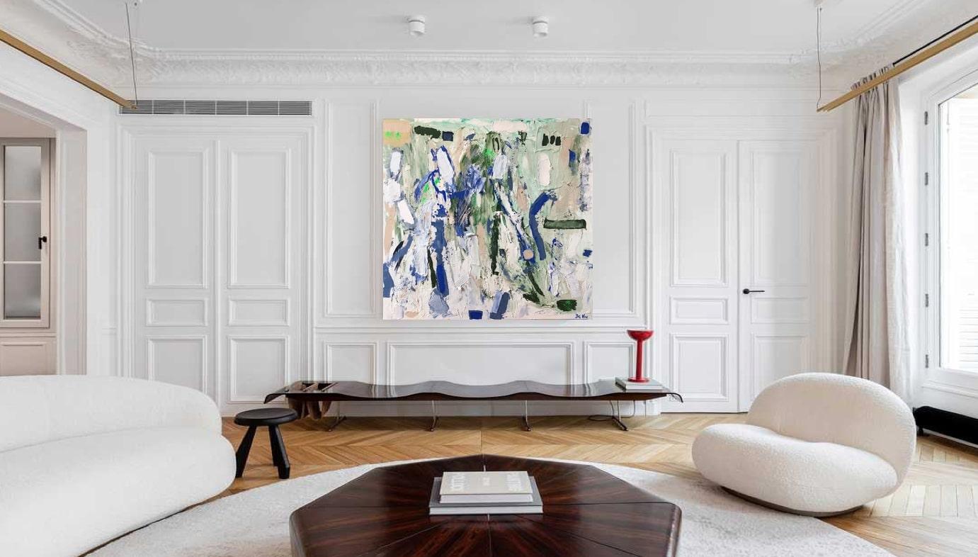 French Contemporary Art by Aude de Voc - Champs De Lavande For Sale 6