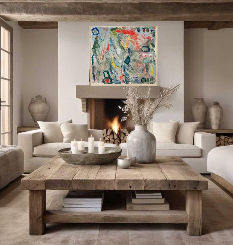 Arte contemporanea francese di Aude de Voc - Fleurs Des Champs in vendita 15