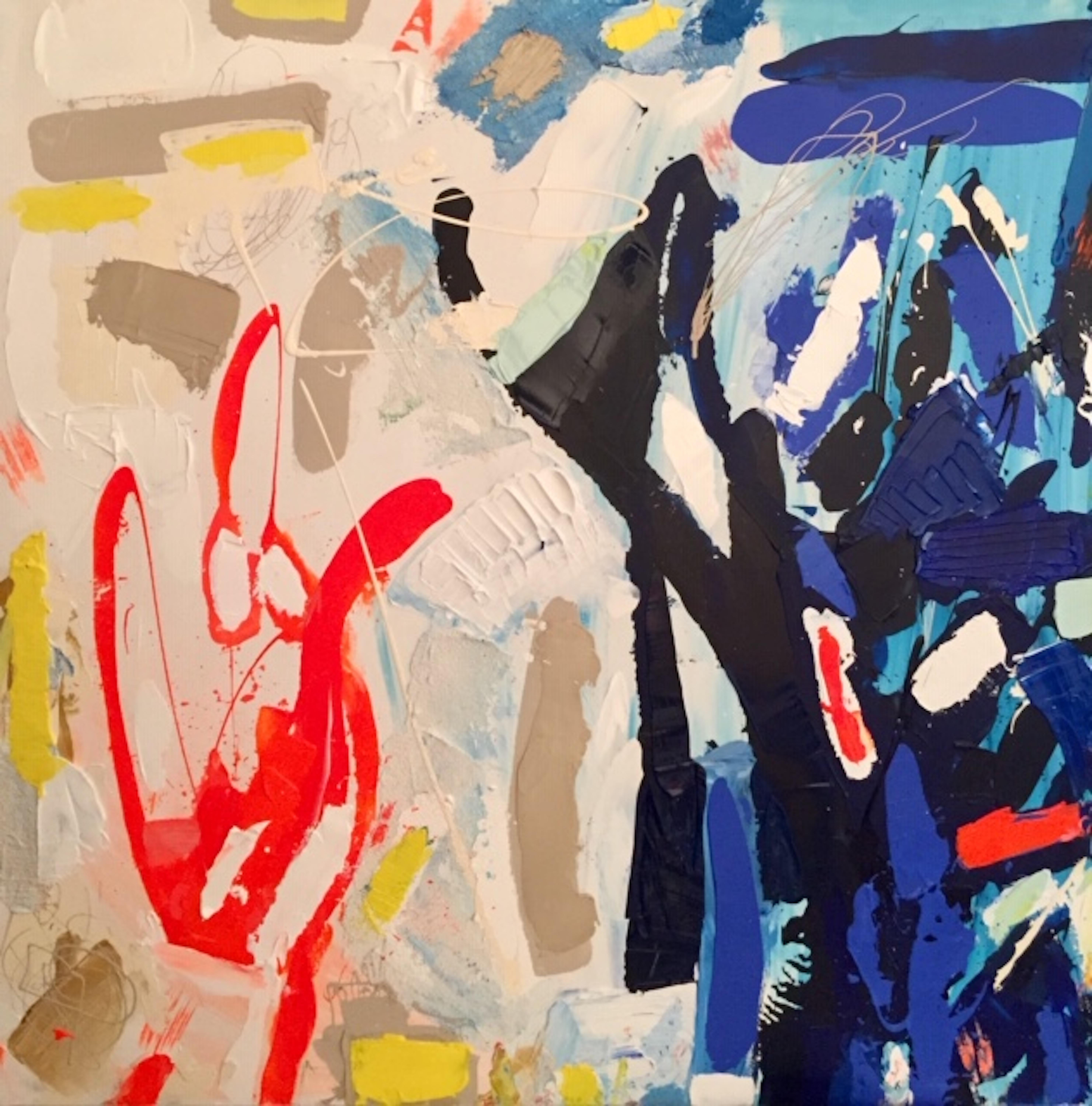 Acrylic on canvas

Aude de Voc is a self-taught contemporary painter born in 1978 who lives and works in Paris, France. Desiring to transform, confront and mix materials, her work is essentially based on acrylic paint, to which she adds material
