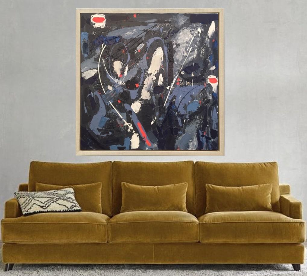 Arte contemporanea francese di Aude de Voc - Orageux in vendita 3